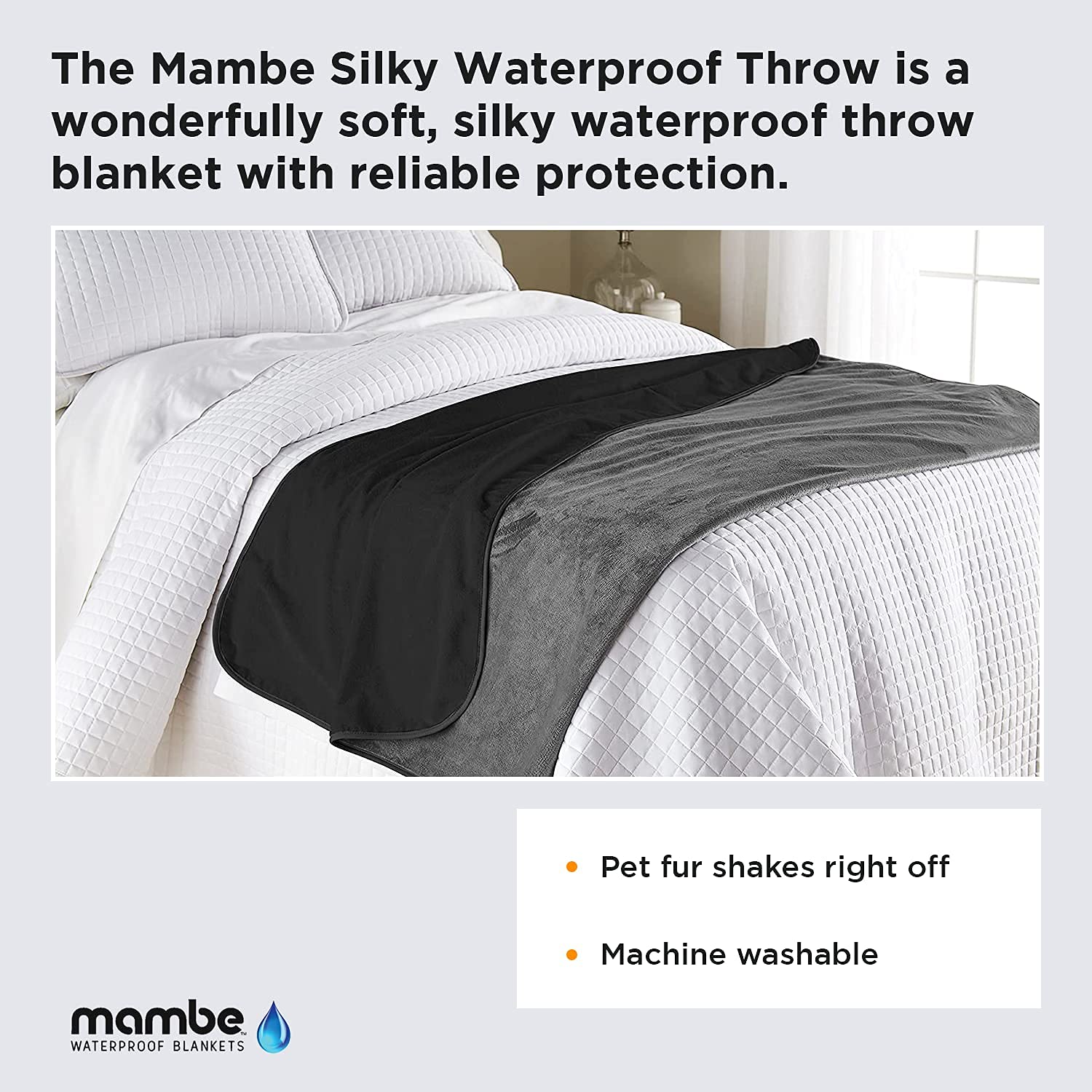 Mambe Large And Long Indoor Blanket Merlot - Soft And Silky Waterproof Throw - Machine Washable Fleece - For Protecting Furnitur