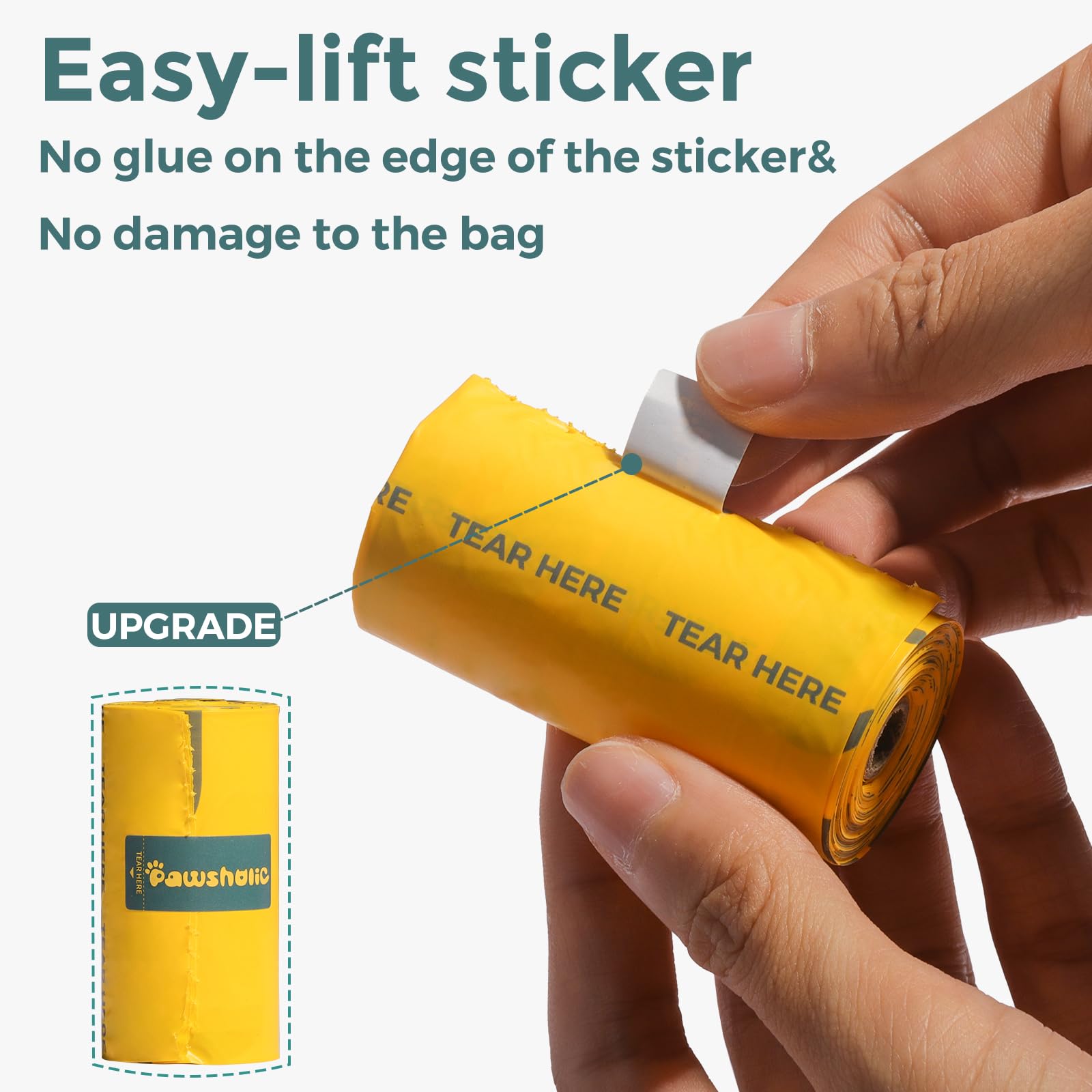 Dog Poop Bags Rolls Biodegradable Thickened Leak Proof Dog Waste Bags -600 Count 40 Rolls - Cornstarch Based Doggie Poop Bag For