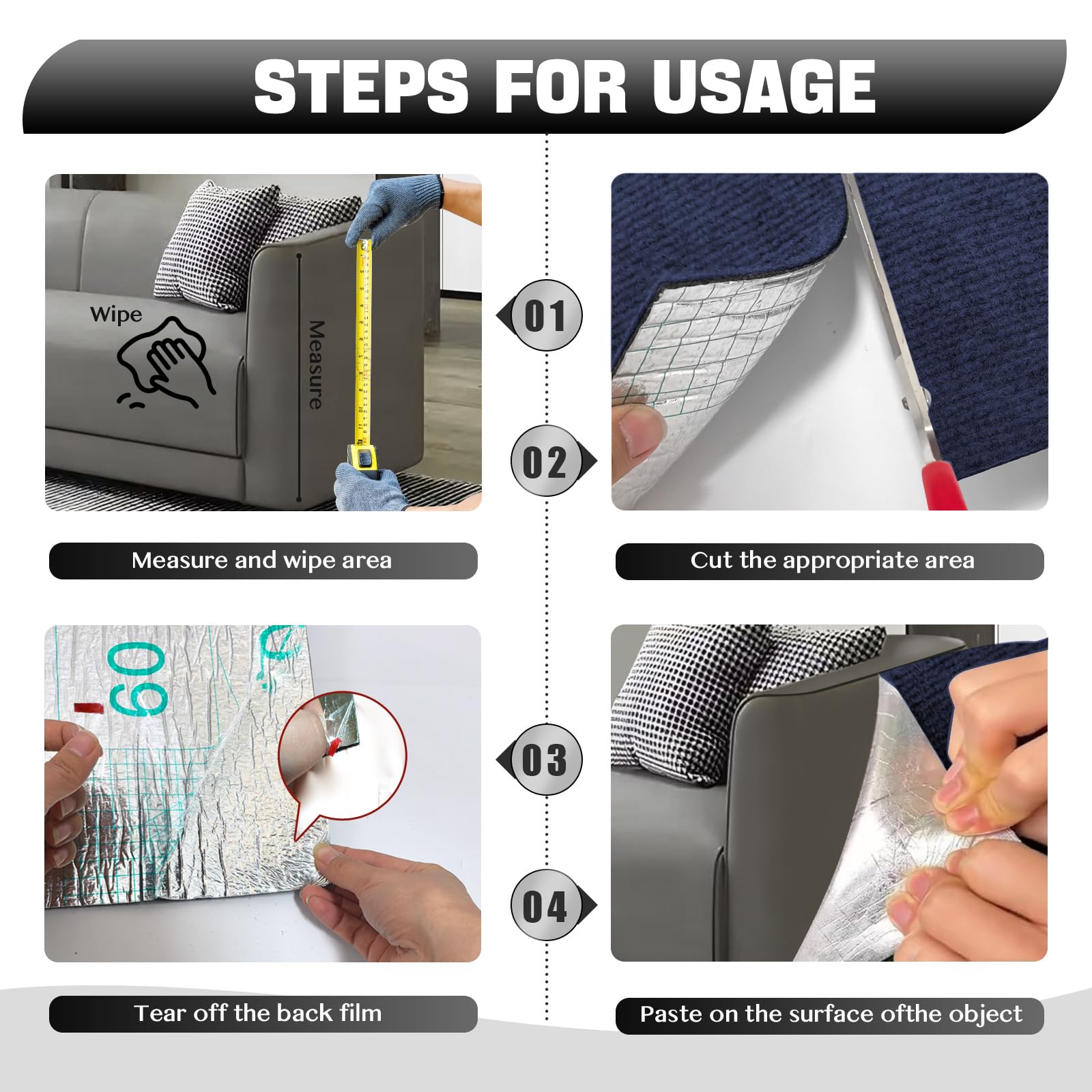 118x15.8 Cat Scratch Couch Furniture Protector, Adhesive Cat Scratch Pad Deterrent for Furniture, DIY Climbing Cat Scratcher Cou