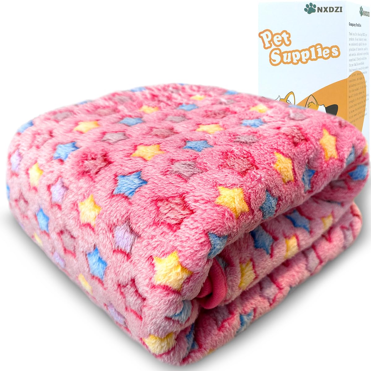 Dog Blankets For Large Dogs, 1 Pc Dog Blanket Washable, Soft Fluffy Flannel Pet Blanket Mat Cover For Bed Couch, Cute Print Pupp