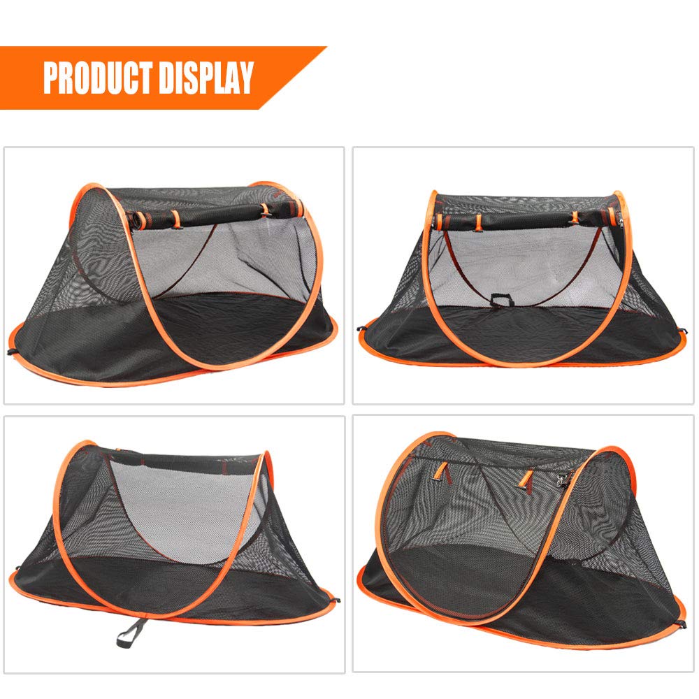 Porayhut Mispace Portable Indoor/Outdoor Pet Cage/Pet Tent-Pop Up Cat Crate,Foldable Kennel,Comfy Puppy House-Washable Fabric Co