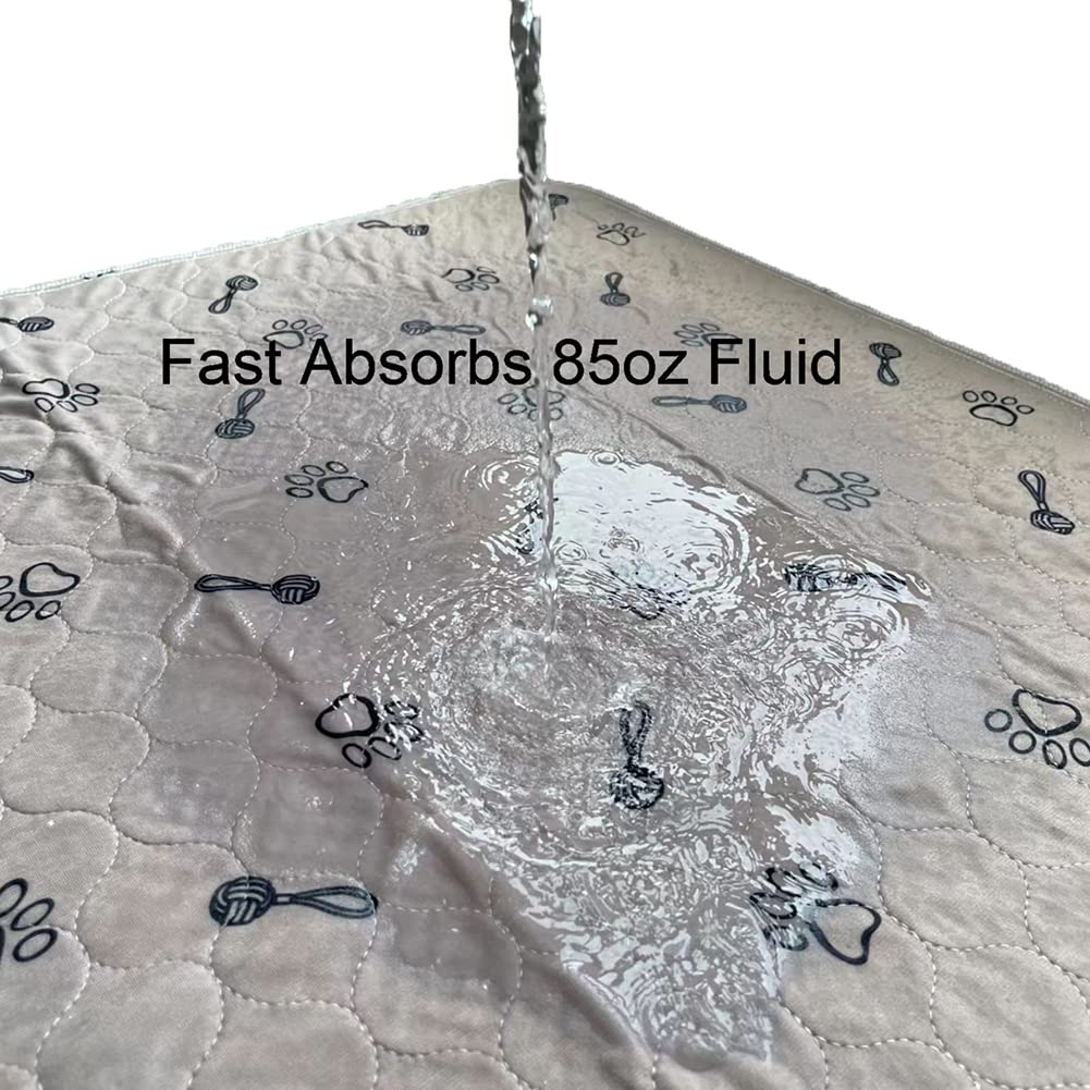 Peepeego 48X96 Extra Large Dog Pad Washable And Free Dog Comb, Reusable Puppy Pad With Fast Absorbent, Waterproof, Premium Non Slip Pet Carpet For Training, Whelping