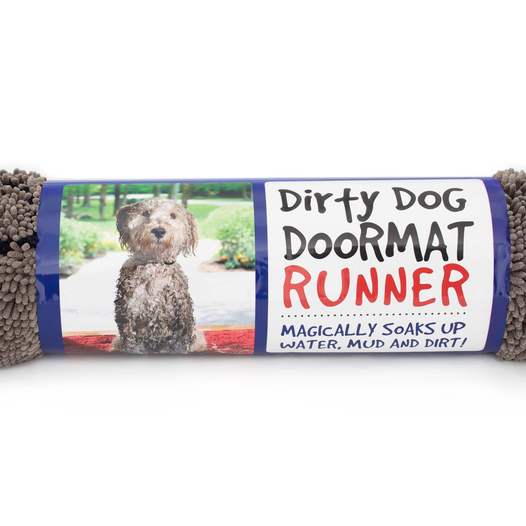 Dog Gone Smart Dirty Dog Microfiber Paw Doormat - Muddy Mats For Dogs - Super Absorbent Dog Mat Keeps Paws & Floors Clean - Mach