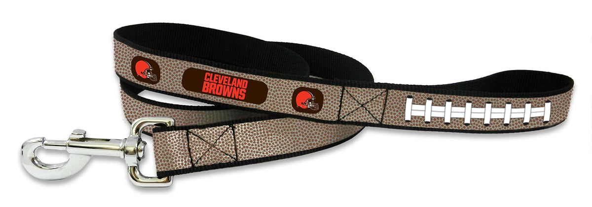 GameWear NFL Cleveland Browns Reflective Football Leash, Small, Silver