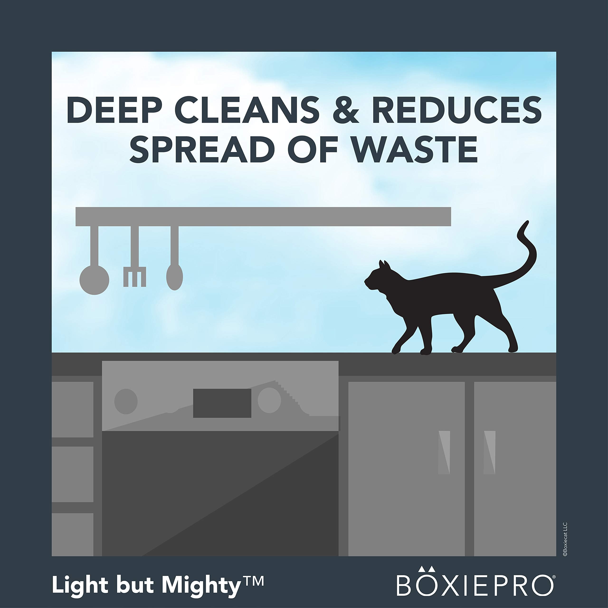 Boxiepro Air Lightweight, Deep Clean, Scent Free, Hard Clumping Cat Litter - Plant-Based Formula - Cleaner Home - Ultra Clean Li