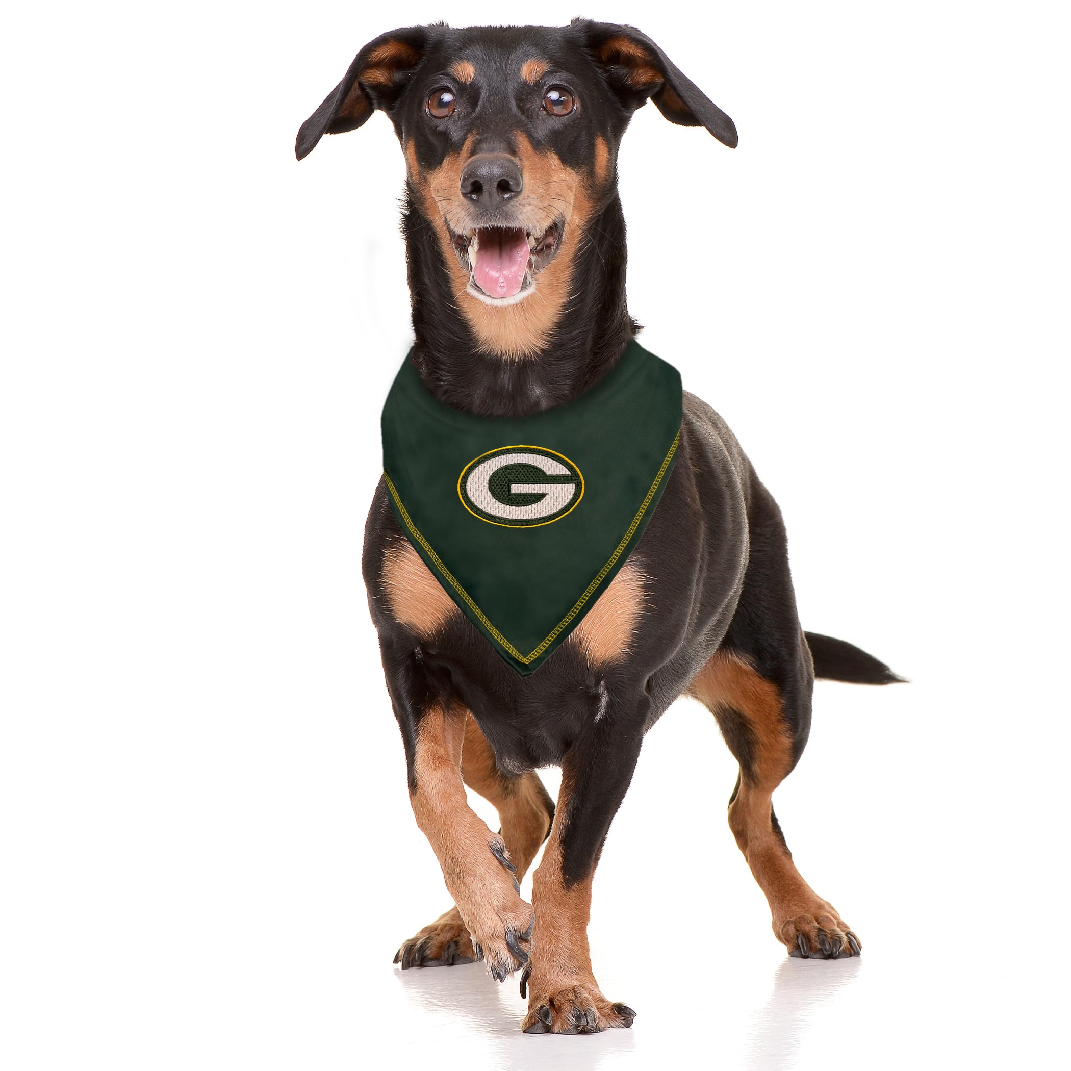 Pets First Nfl Green Bay Packers Tie Bandana, Small/Medium. Dog Bandana Scarf Bib For Pet Cat Dog. The Ultimate Game-Day, Party