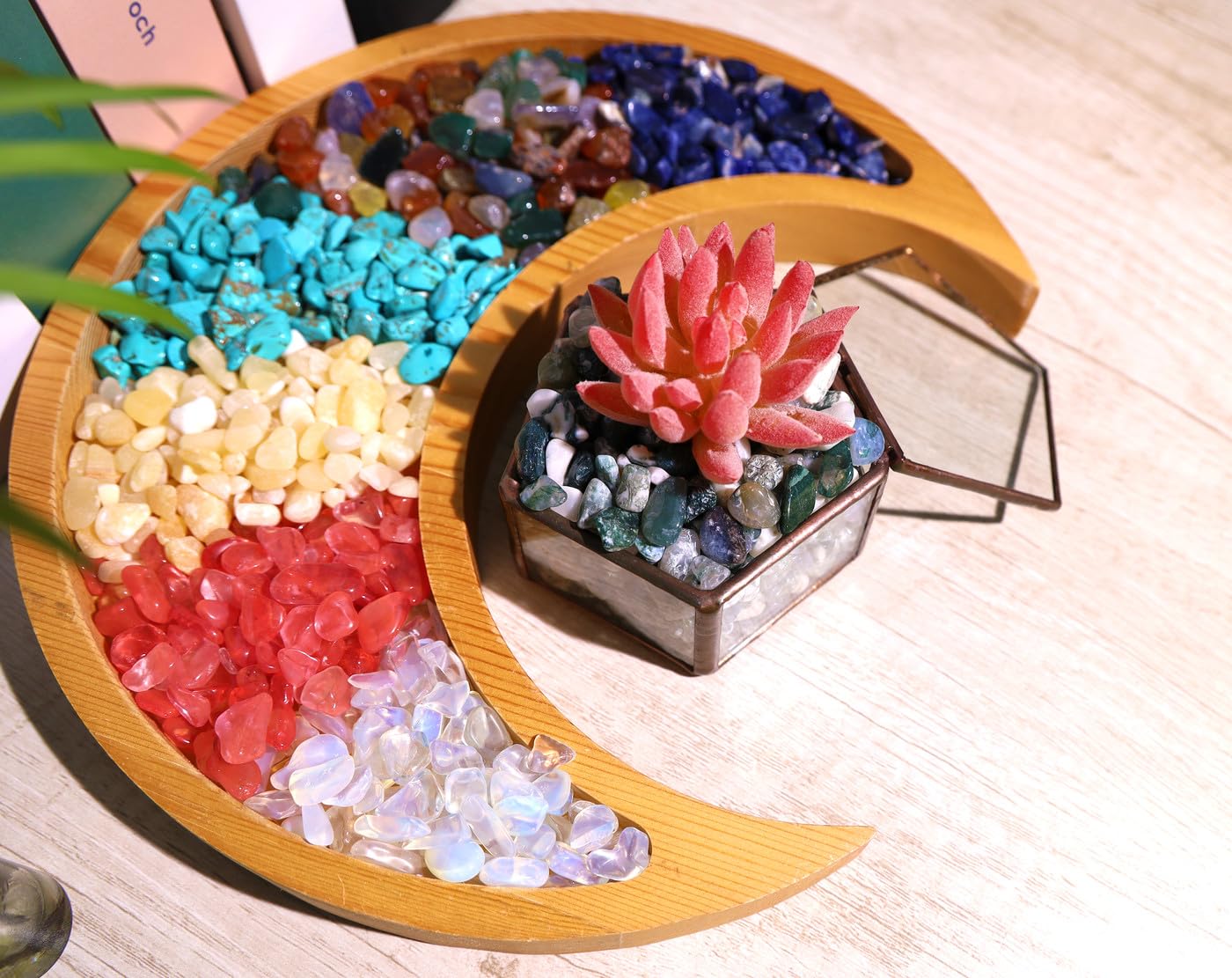 QINJIEJIE Lapis Lazuli Crystals Chips Natural Stone Gravel Bulk Crushed Rocks Pieces Polished Quartz Stone 0.55Lbs Decorative Fi