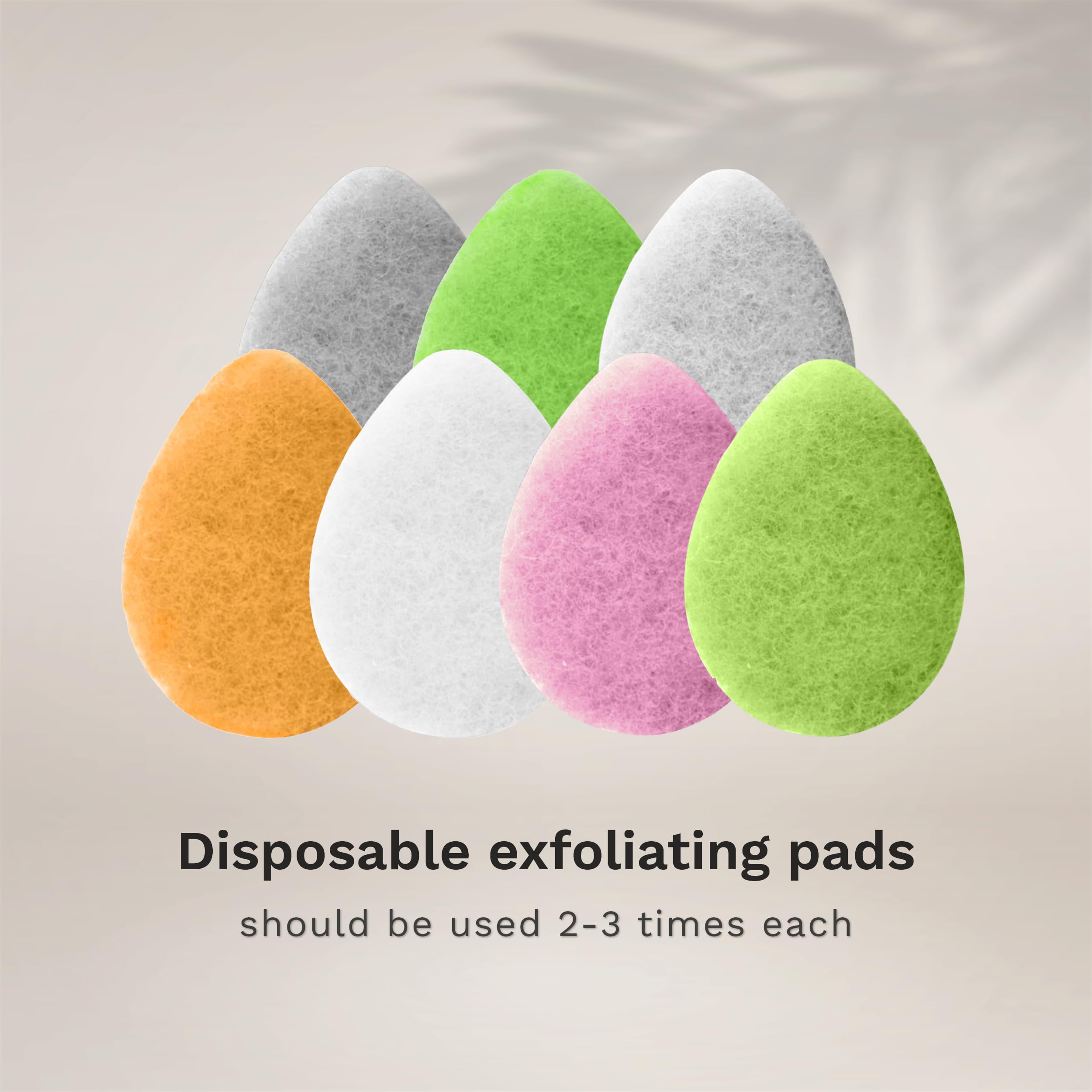 KOL Charcoal Exfoliating Face Scrubber Pads - 12 Count Disposable Loofah for Daily Cleansing and Makeup Removal