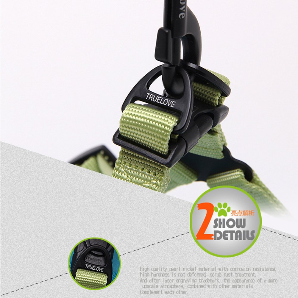 Creation Core Protective Dog Harness Adjustable Soft Nylon Pet Harness Reflective Outdoor Adventure Dog Walking Vest, Black Kaki