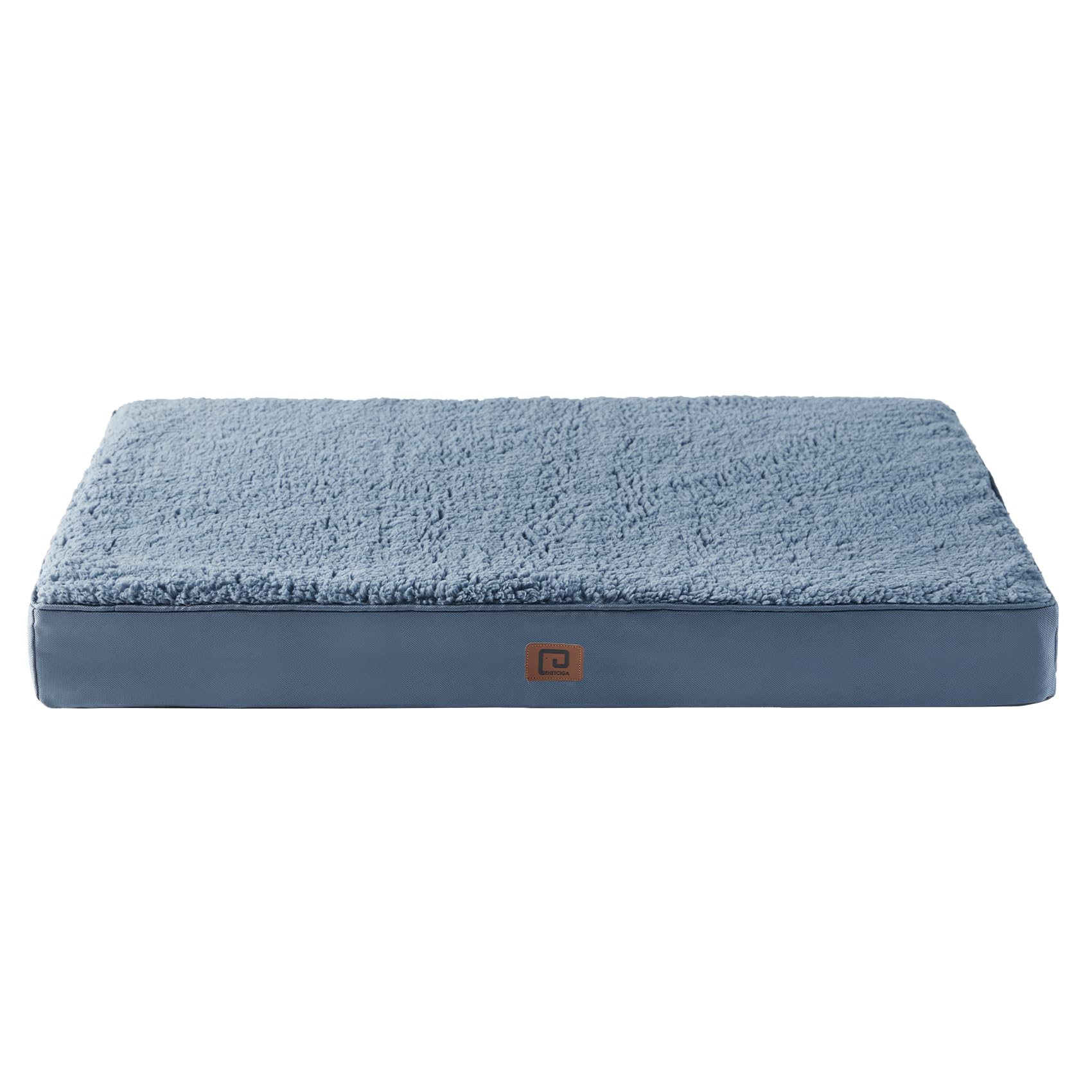 Eheyciga Orthopedic Medium Dog Beds For Small Dogs With Removable Washable Cover For Crate, Spa Blue, 30X20