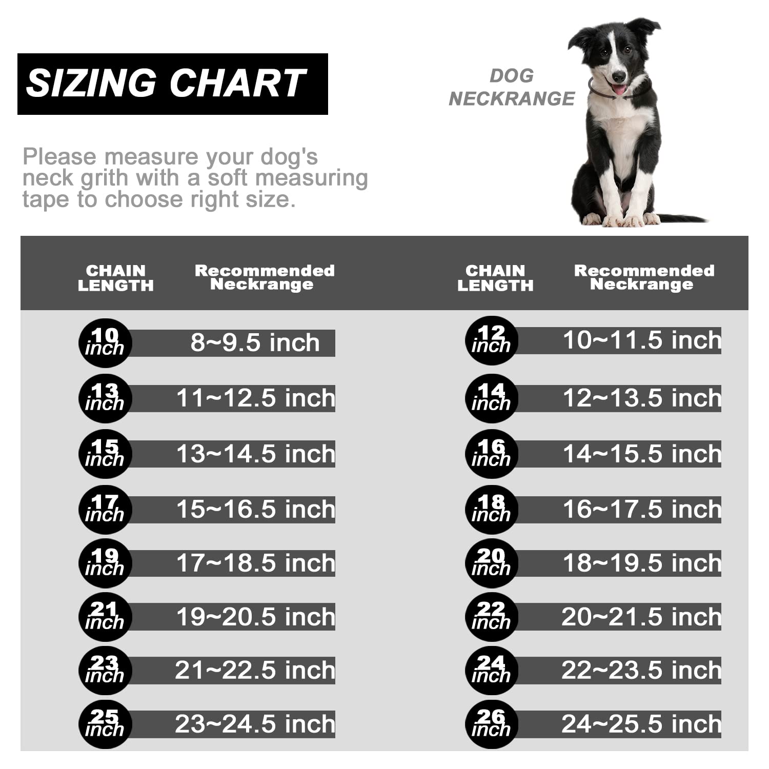 Dog Chain Collar Walking Collar With Design Secure Buckle 19Mm Black Cuban Link Strong Heavy Duty Chew Proof Chain(19Mm, 10'')