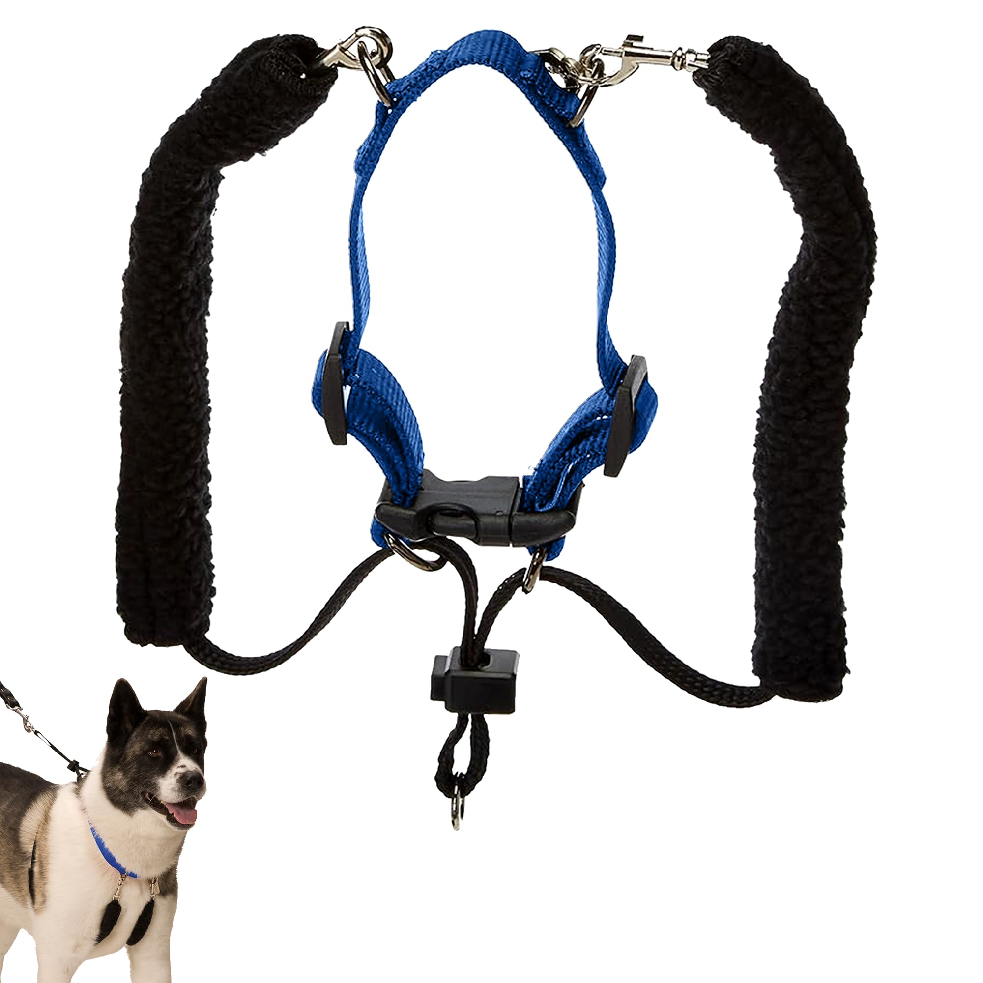 No Pull Dog Harness Medium Size Dog With Red Padded Sherpa Sleeves, Breathable Training Halter, Provides To All Medium Sized Bre