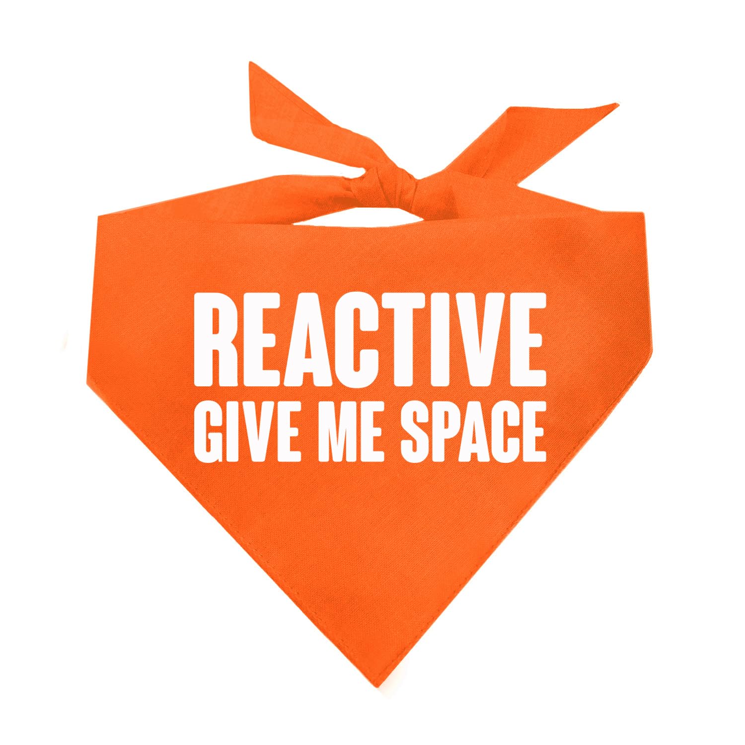 Reactive Give Me Space Dog Bandana (Orange, Xs 272)