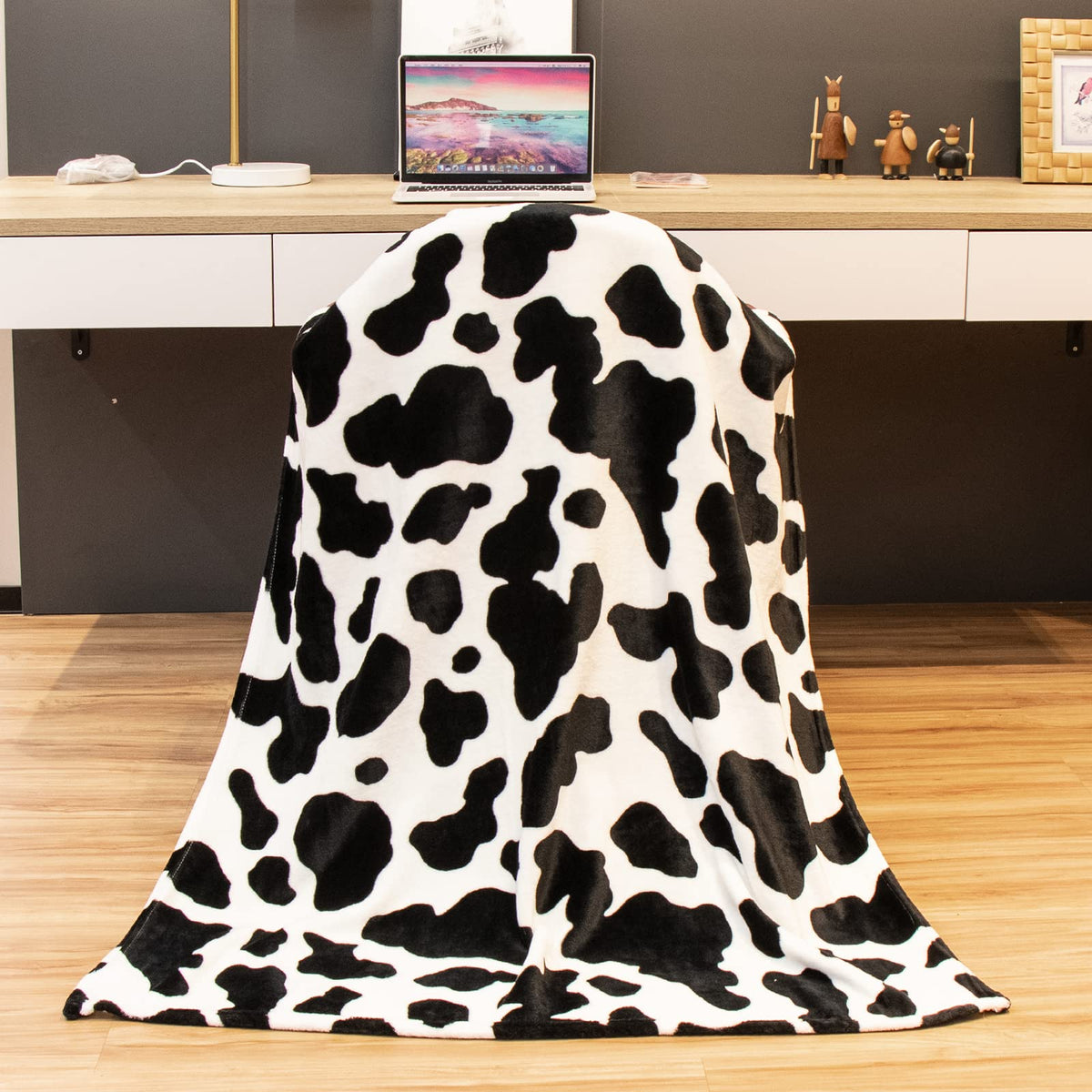 Soft Blankets And Throws Blanket Cow Print Lightweight Blanket For Kids