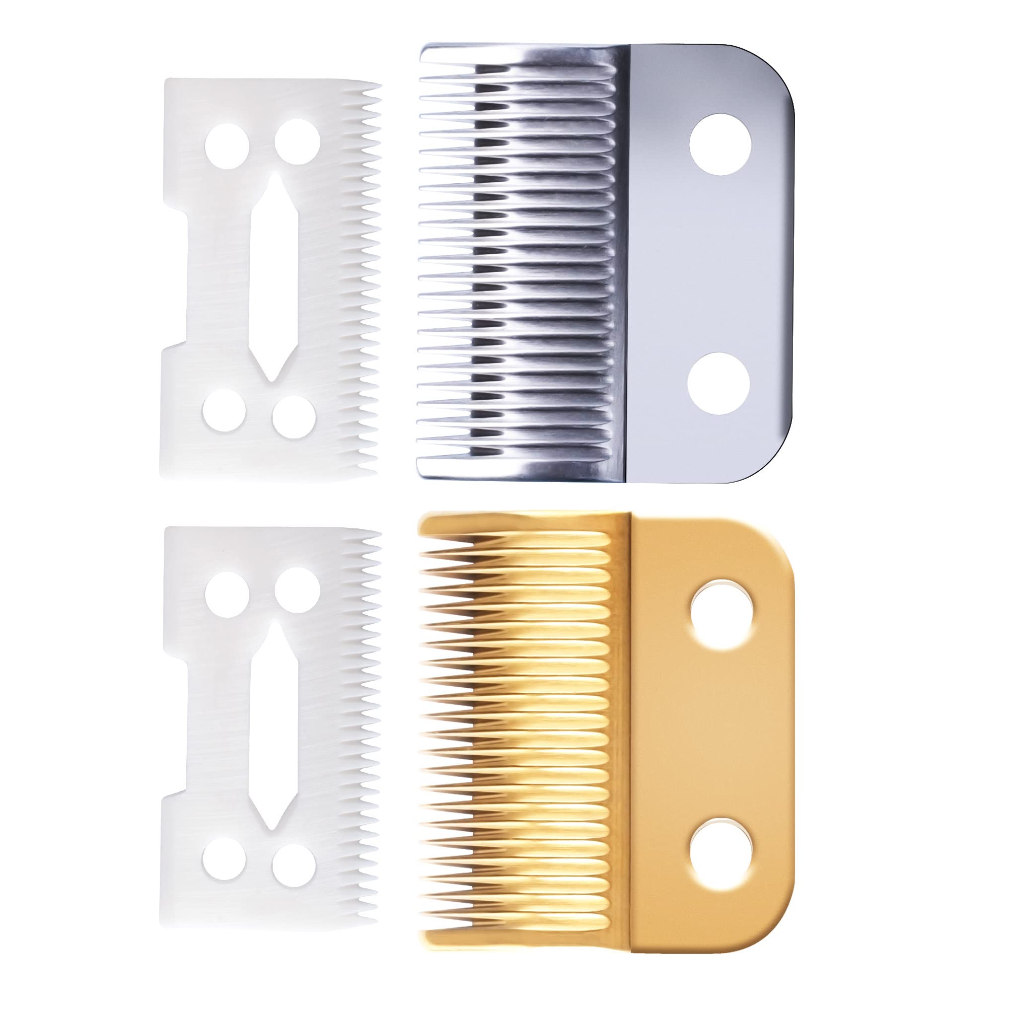 Clippers Blades Replacement Compatible With Wahl 30-15-10(#1037-400),Professional Animal Standard Adjustable Blade Set,Ceramic D