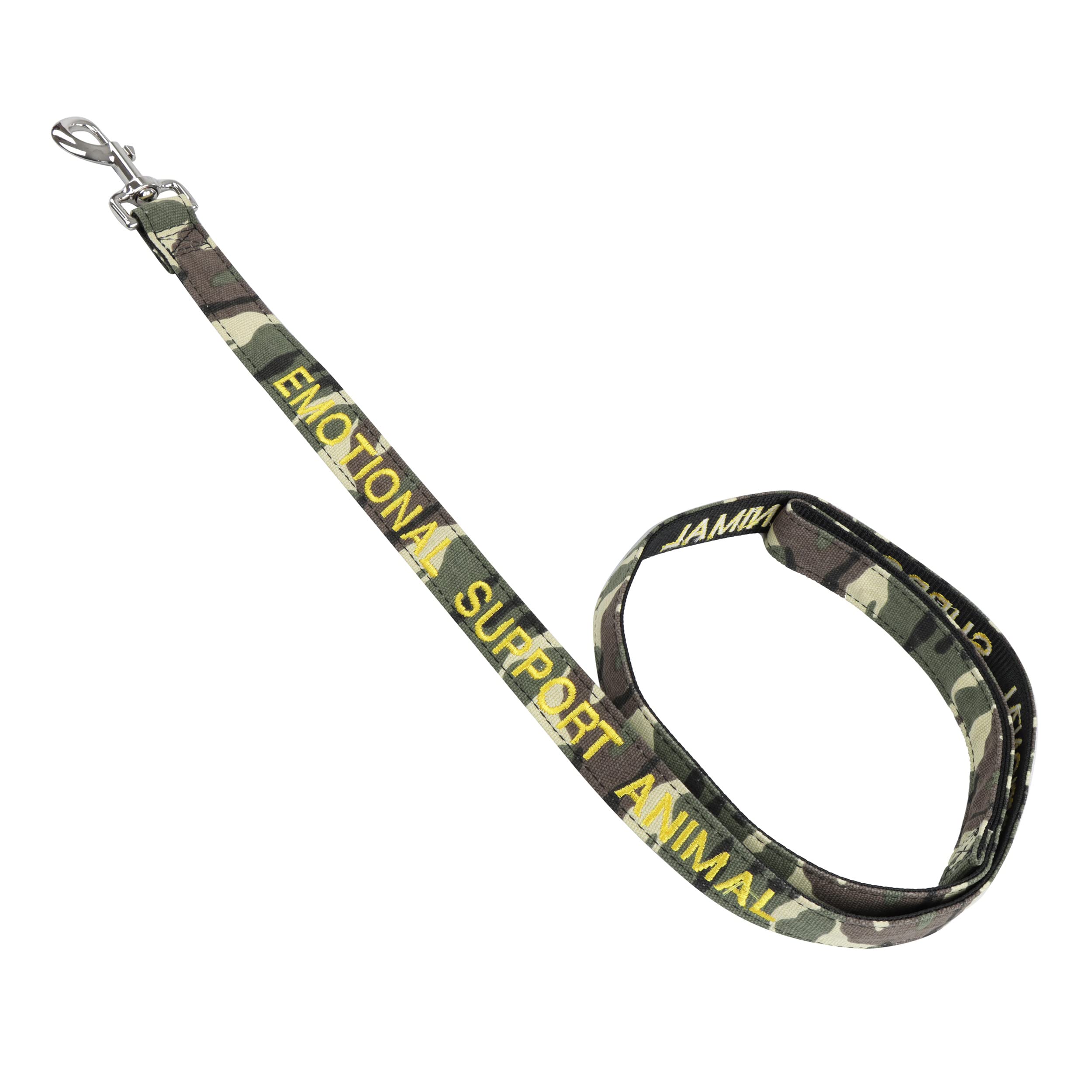 Mondo Medical Service Dog Leash - 5Ft Camo Canvas Emotional Support Animal Lead For Service Pets