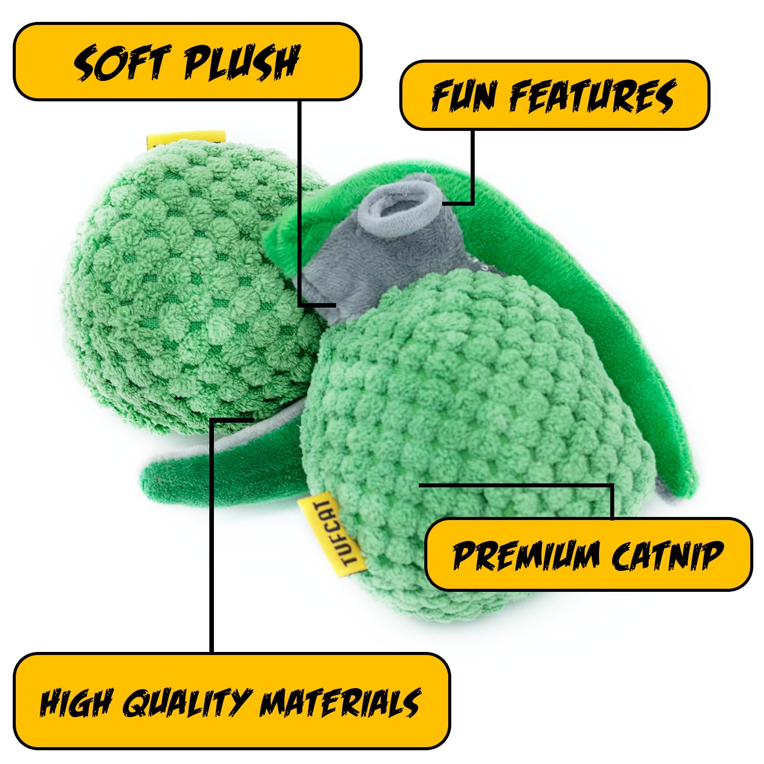 Cat Toys Grenade, Cat Toys For Indoor Cats, Kitten Toys, Catnip Toys For Cats Of All Breeds, Action Themed Fun For Kicking, Biti