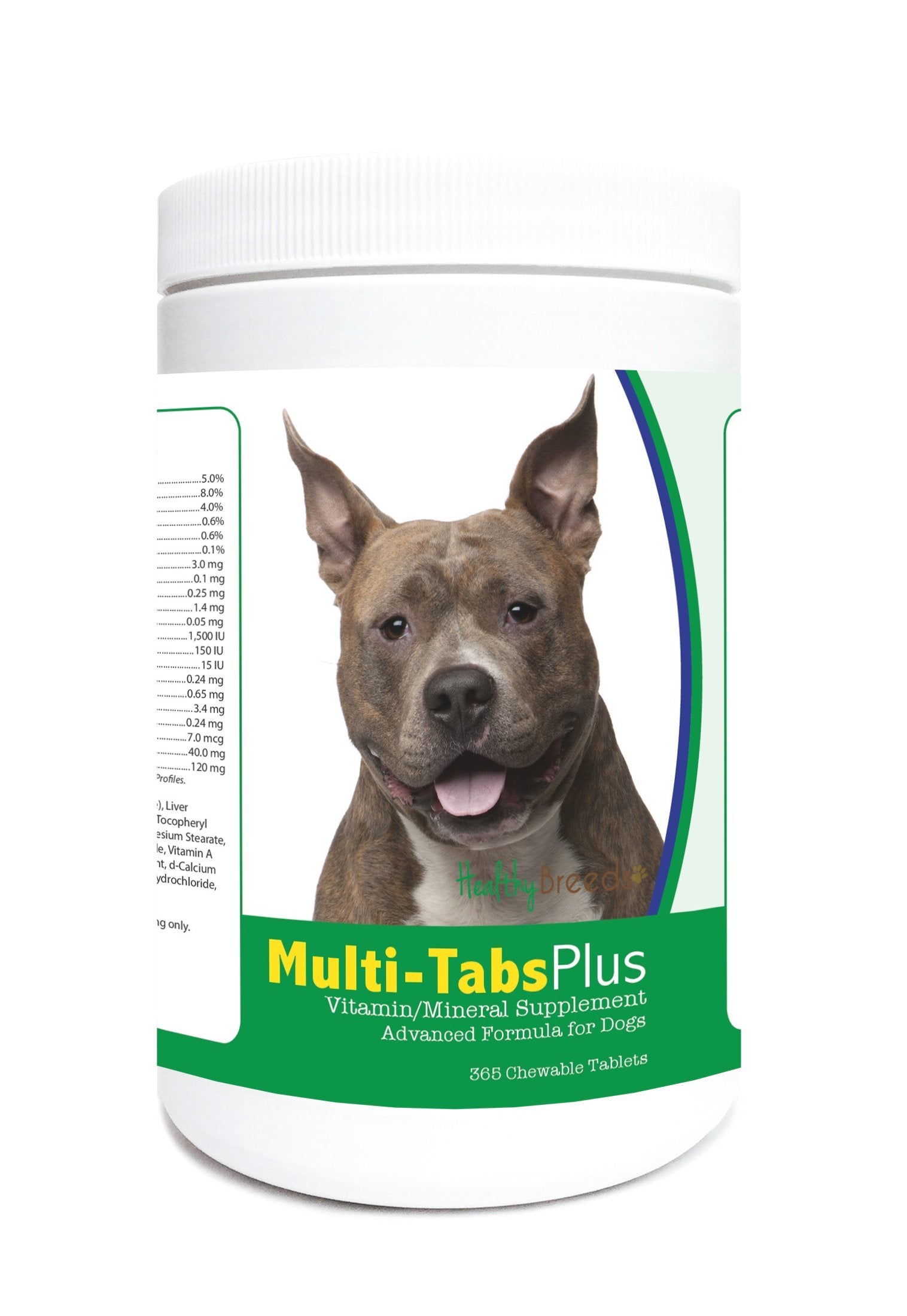 Healthy Breeds American Staffordshire Terrier Multi-Tabs Plus Chewable Tablets 365 Count