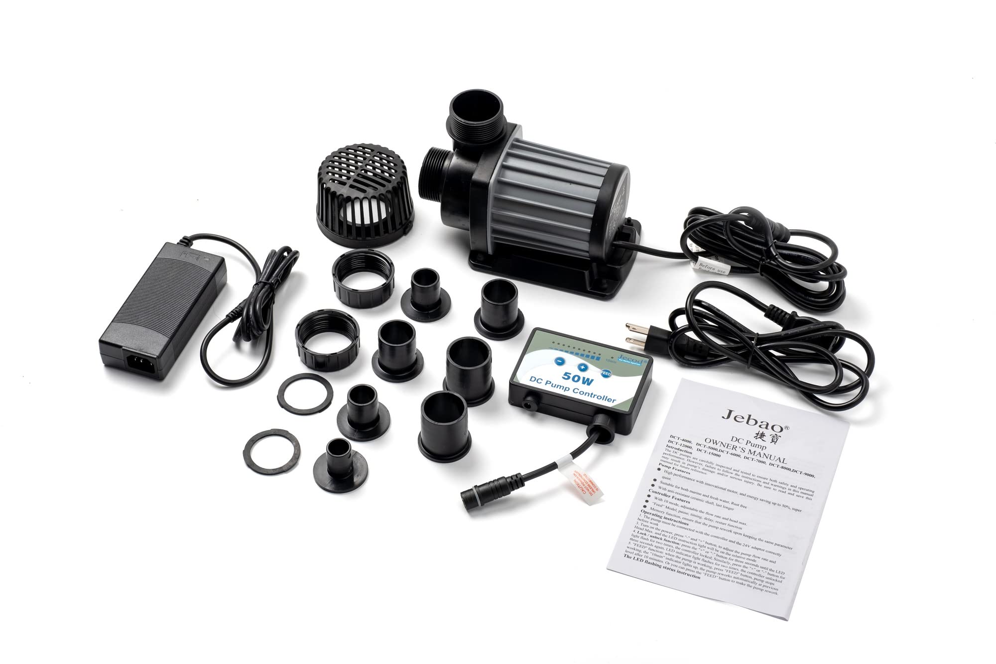 Jebao DCT Marine Controllable Water Pump DCT-8000 - Grey, High Performance, Efficient Flow for Aquariums and Marine Applications