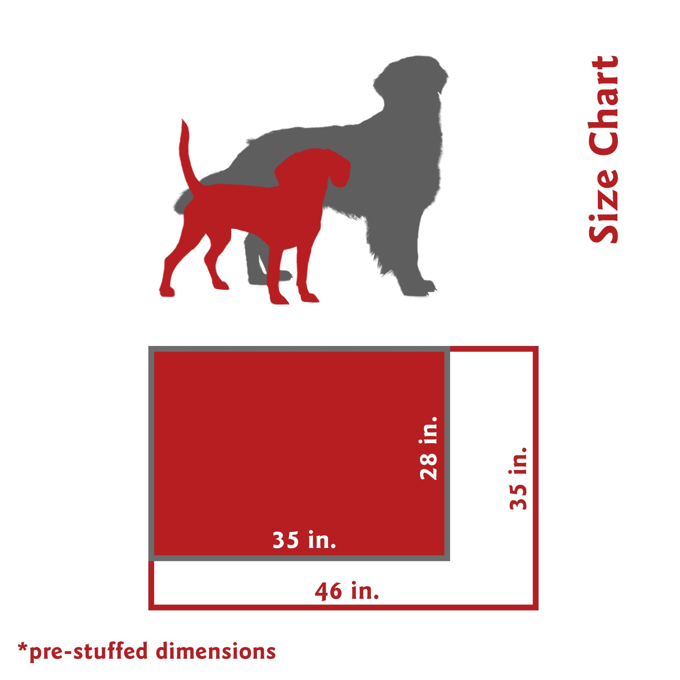Majestic Pet Rectangle Medium Dog Bed Washable – Non Slip Comfy Pet Bed – Dog Crate Bed Super Value Pillow Dog Bed – Dog Kennel Bed For Sleeping - Dog Bed Medium Breed 35 X 28 Inch – Villa Navy