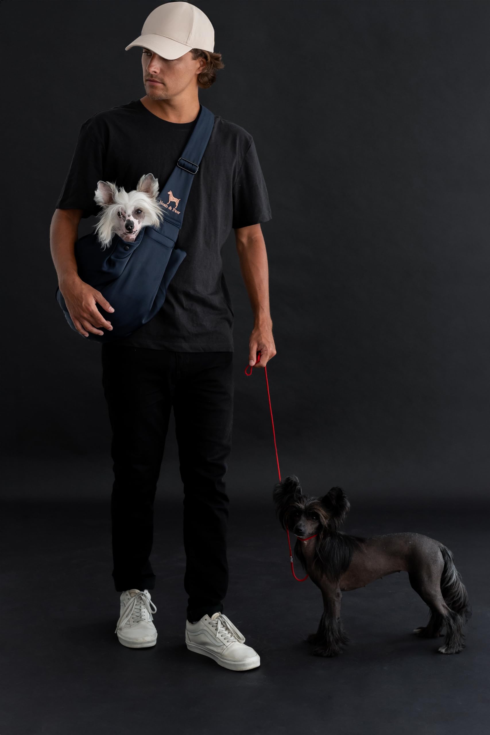 Noah & Paw Dog Sling Carrier For Small Dogs 5-18Lb, Dog Sling For Small Dogs And Cats, Dog Carrier With Adjustable Padded Strap,