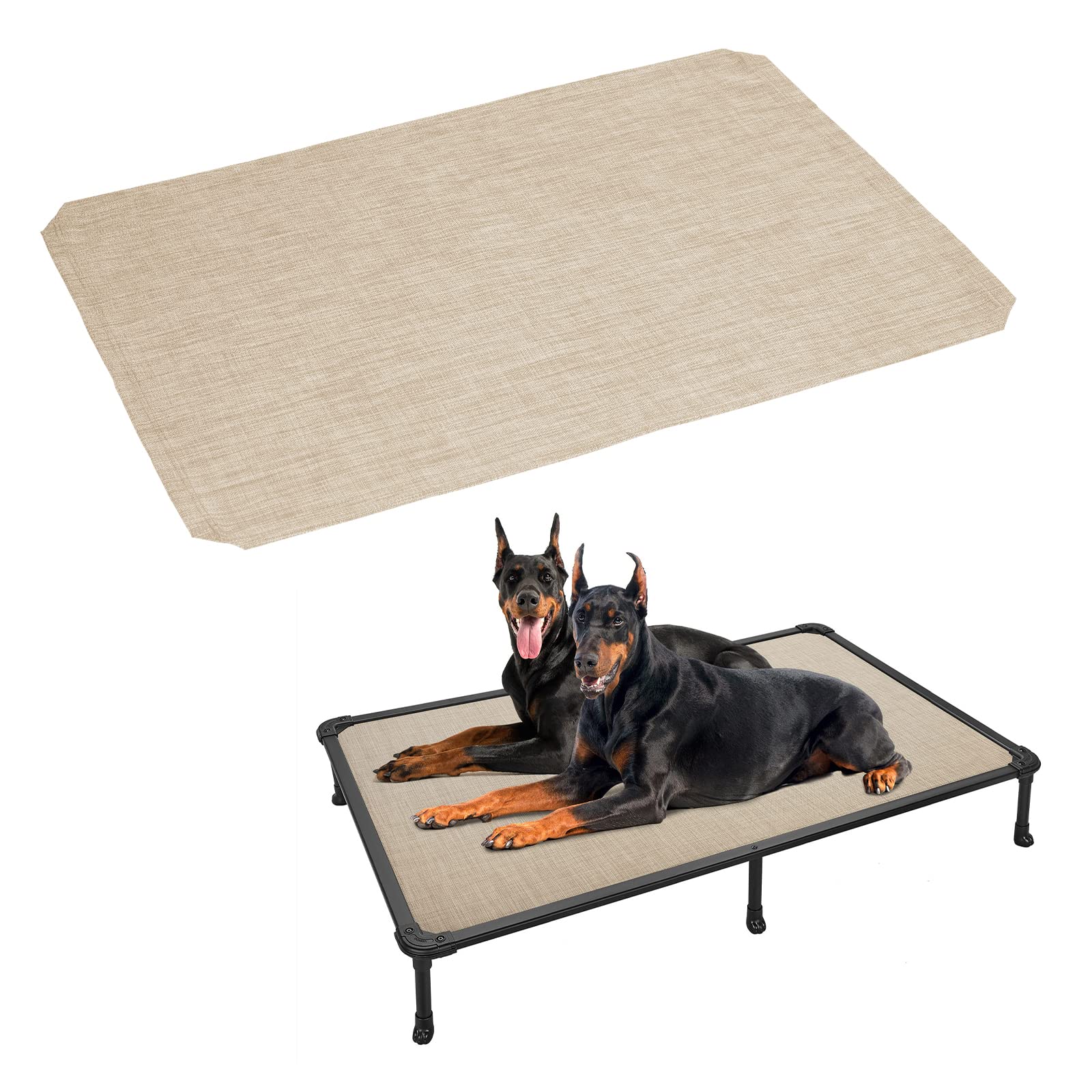 Veehoo Dog Bed Cover For Cwc2002, Cwc2003, Cwc2203A, Cwc2203B, Size Xxl, Beige Coffee