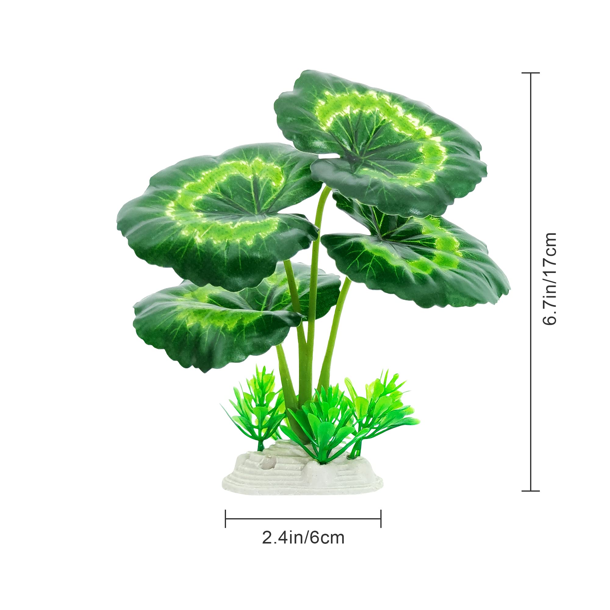 Vtapliea 5Pack Tall Aquarium Plants - Reptile Habitat Plants Realistic Silk Fake Betta Fish Tank Decor for Terrarium Aquascaping