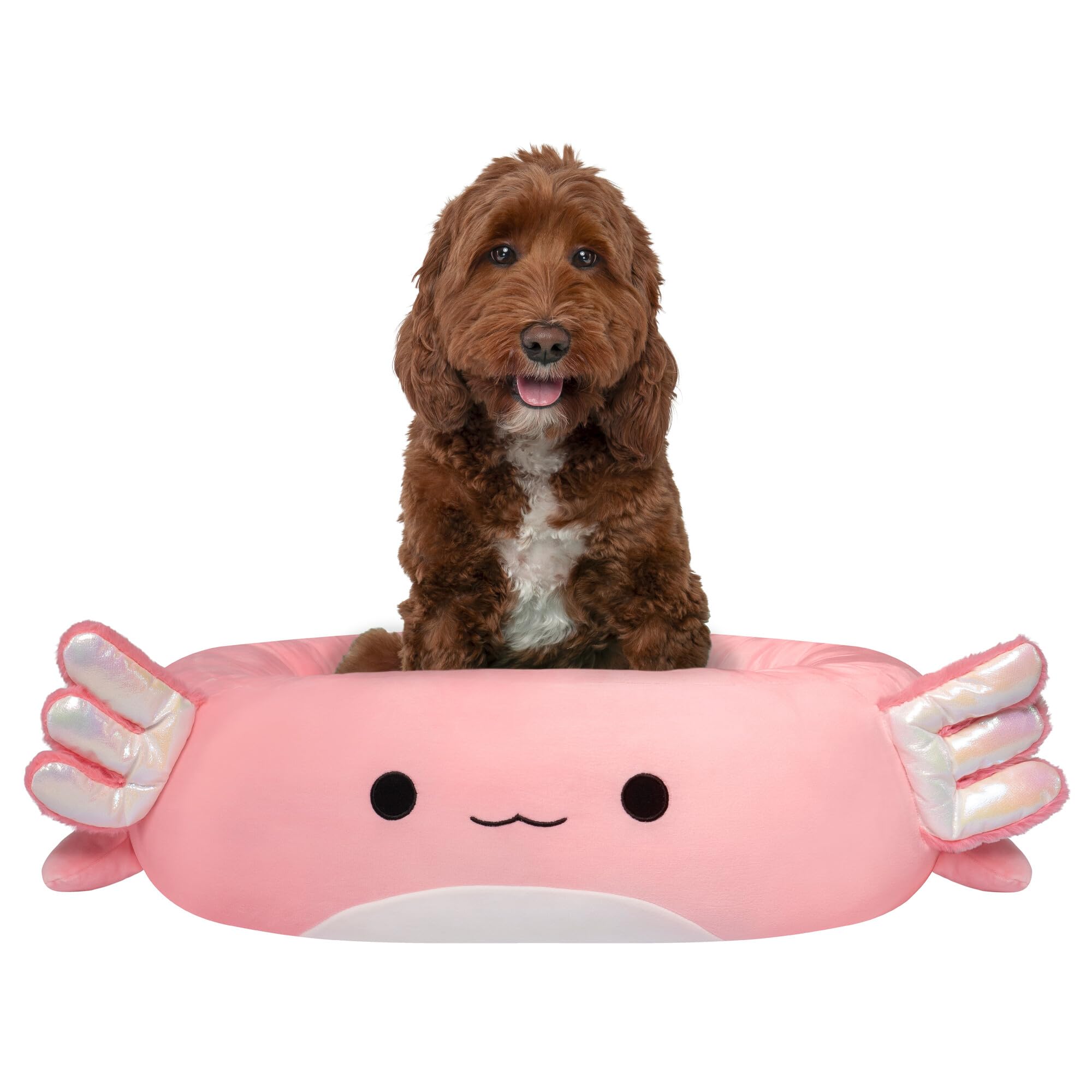 Squishmallows Original 30-Inch Archie The Axolotl Pet Bed - Large Ultrasoft Official Plush Pet Bed For Dogs And Cats