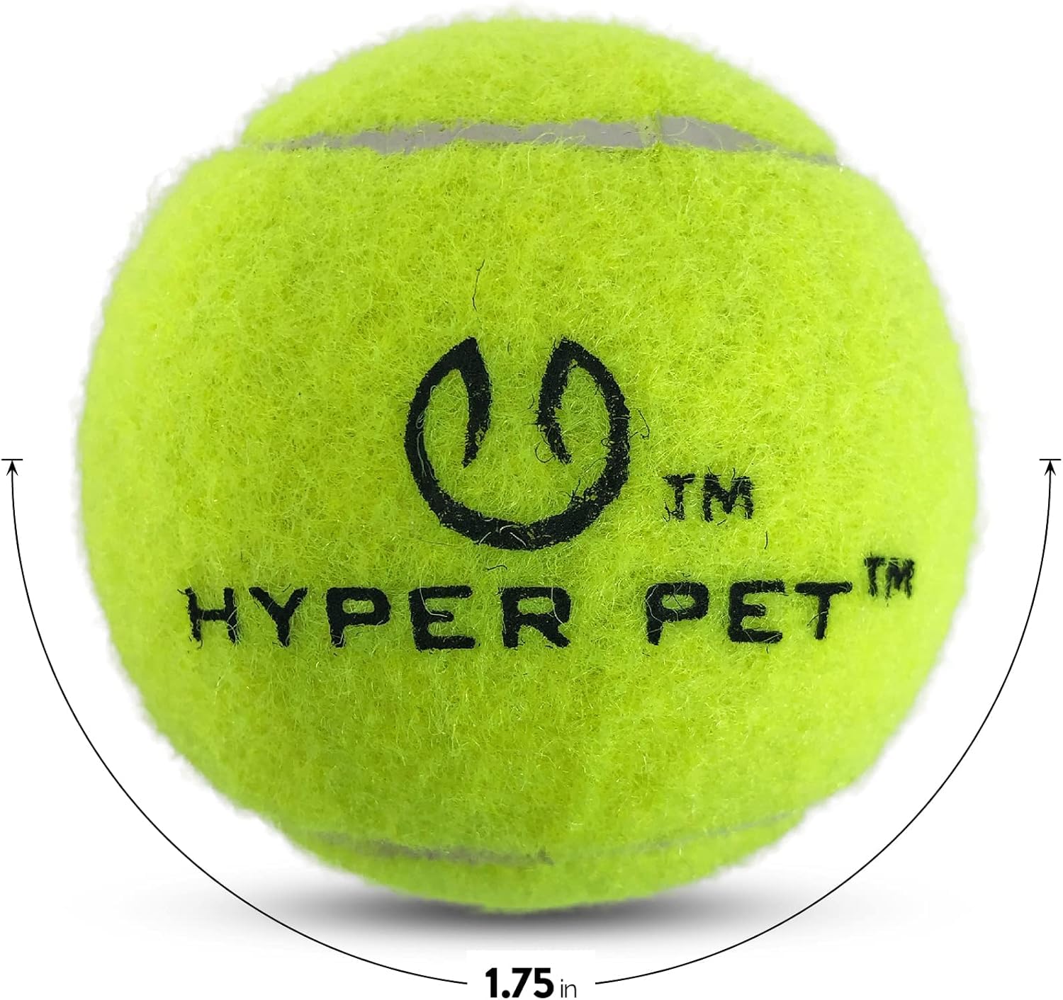 Hyper Pet Mini Tennis Balls For Dogs (Pet Safe Dog Ball For Exercise & Training, Interactive Toys Work With Hyper Pet K9 Kannon Mini Launcher - 4 Pack Mini Green