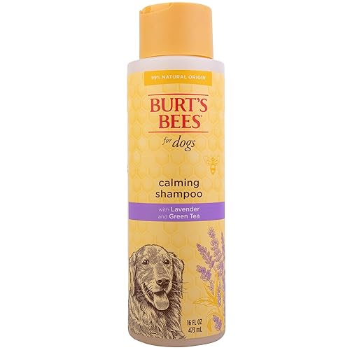 Burt'S Bees For Pets Calming Dog Shampoo With Lavender And Green Tea, 95% Natural Origin Formulas, Soothing Canine Cleanser - Gentle Wash, 16 Oz