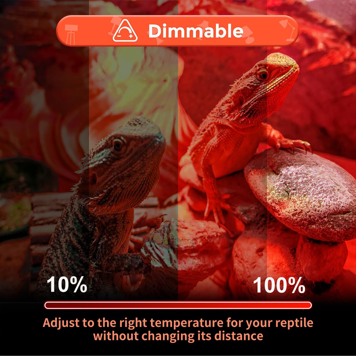 Vinaco G9 Heat Lamp Bulbs For Reptile, Dimmable Night Red Uva Uvb Reptile Heat Lamp G9, 2 Pin Base Mini G 9 Halogen Bulbs 50W 12