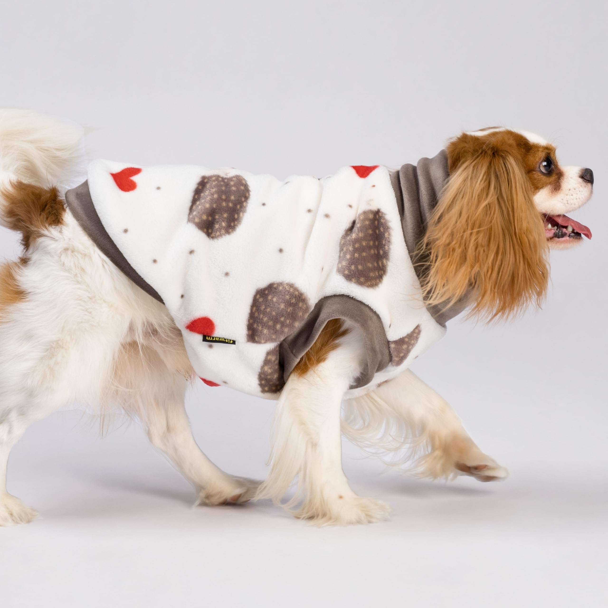 Fitwarm Cute Hedgehogs Turtleneck Dog Sweater, Thermal Dog Winter Clothes for Small Dogs Boy Girl, Cozy Dog Cold Weather Coat, D