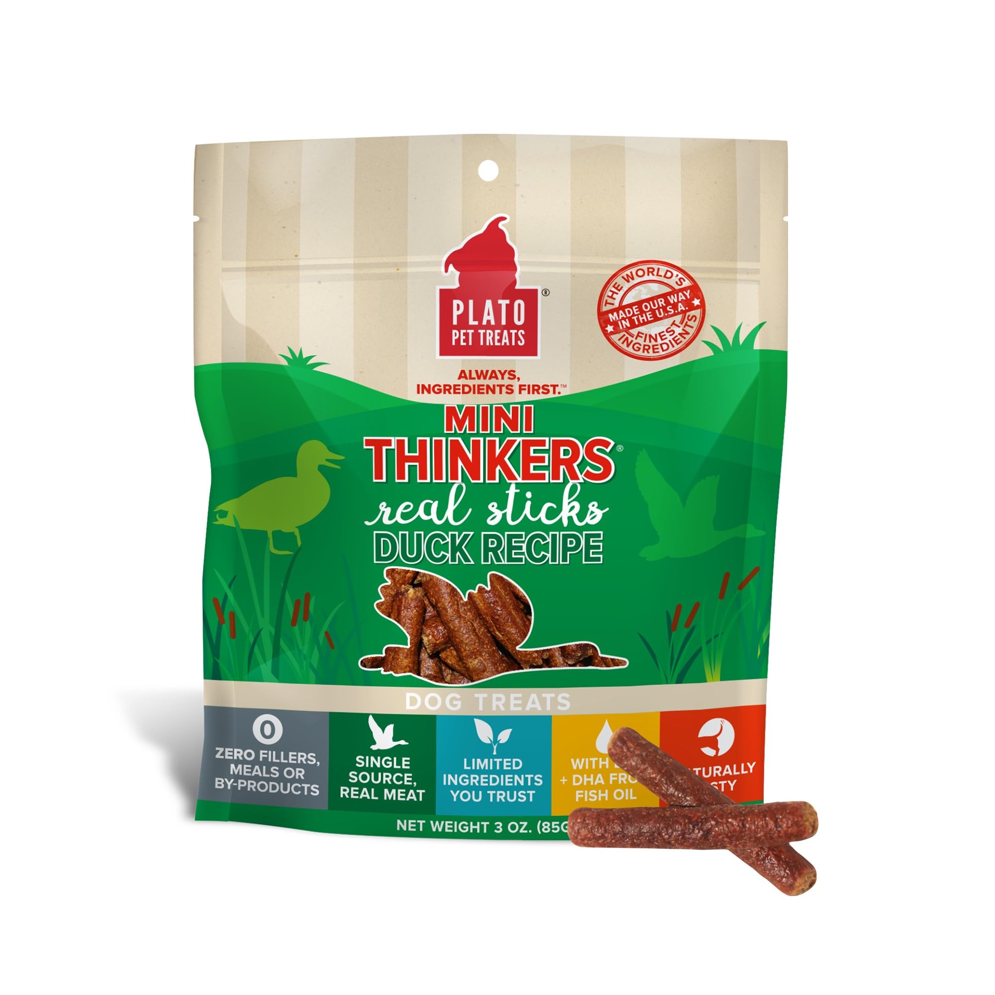 PLATO Mini Thinkers Duck Recipe 3oz, Natural (850002221336)