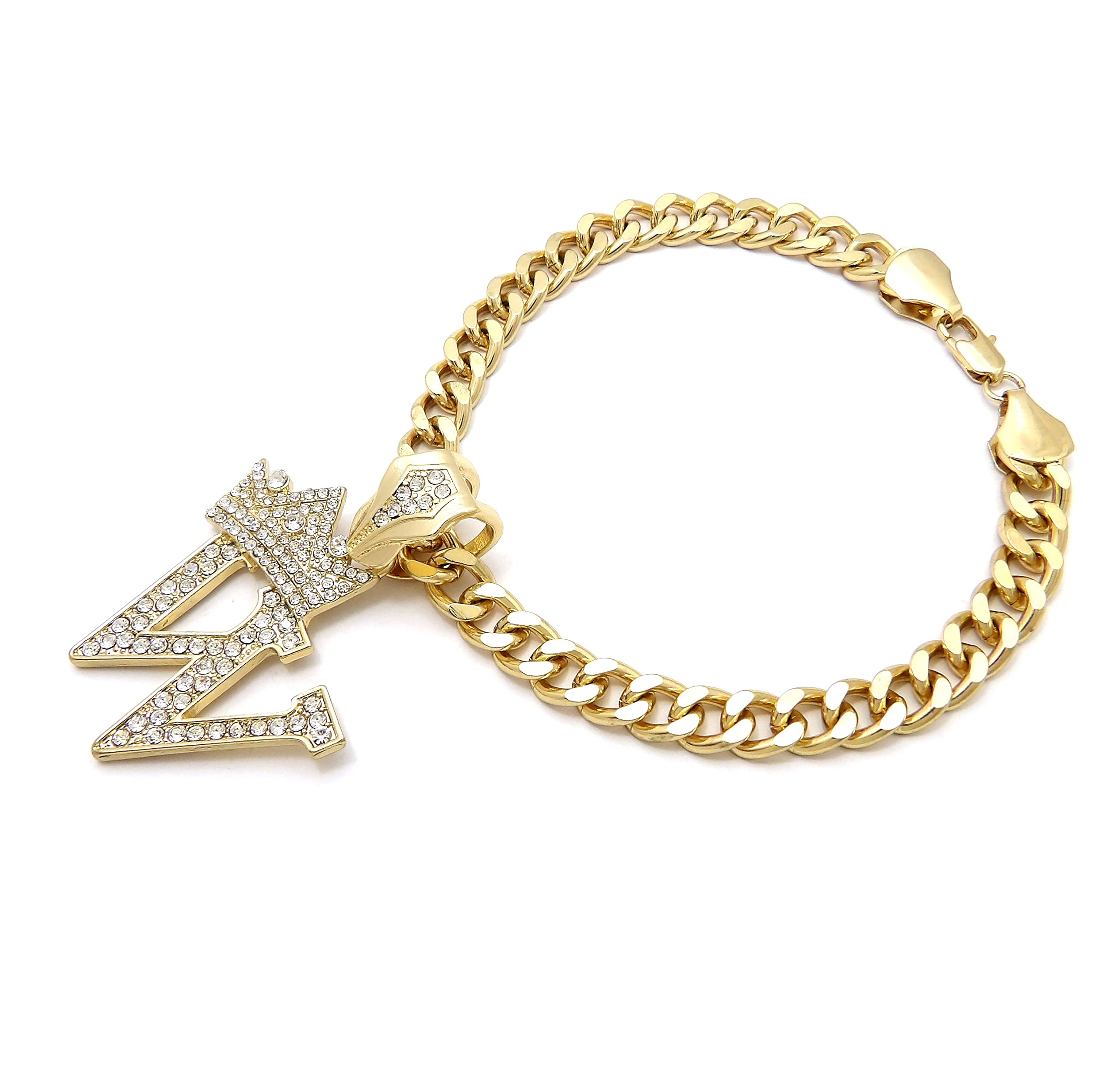 Initial Letter Cuban Chain Dog Chain Pet Chain Pet, Cat, Puppy Necklace (W, 24'')