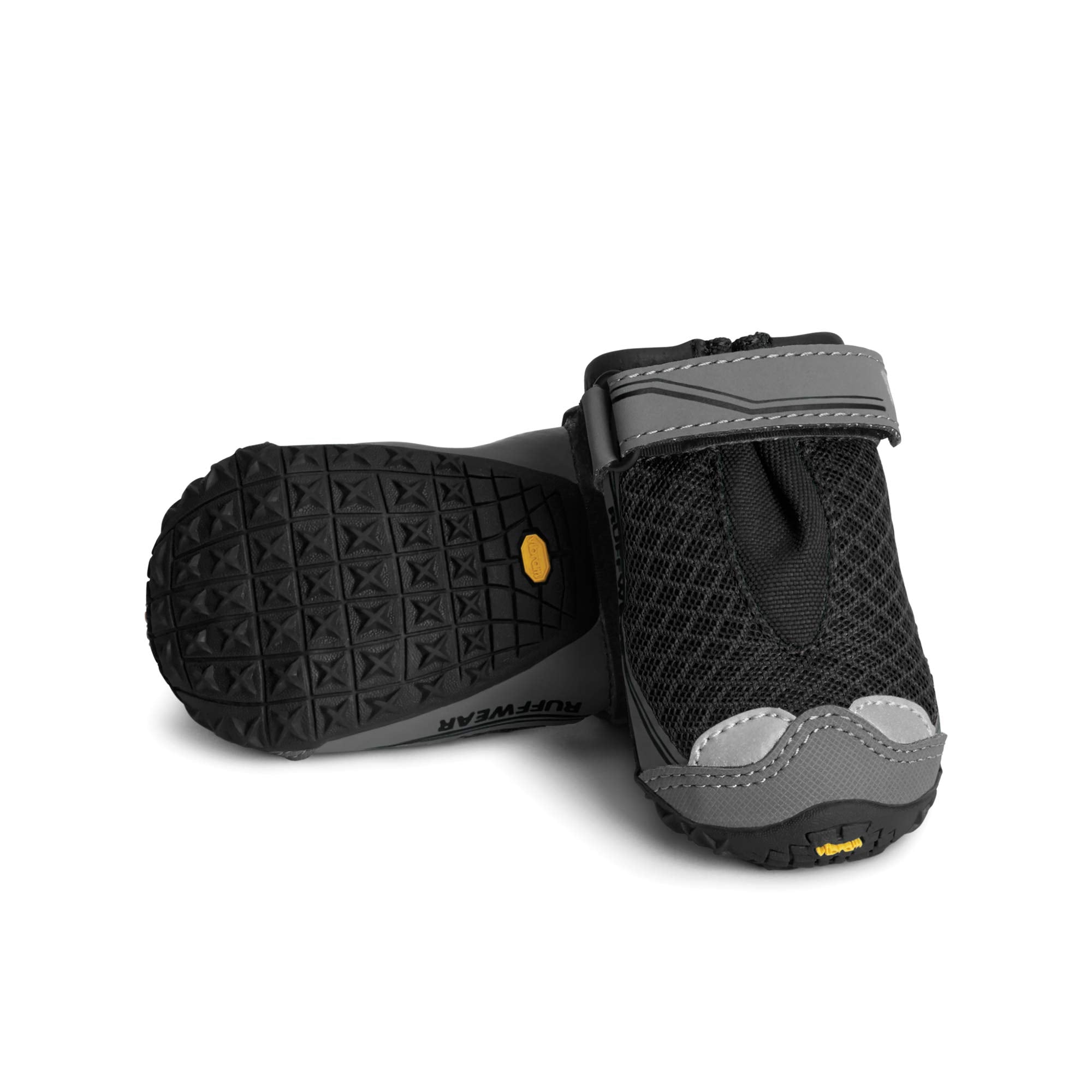 Ruffwear, Grip Trex Dog Boots, Outdoor Booties with Rubber Soles for Hiking and Running, Obsidian Black, 1.75''