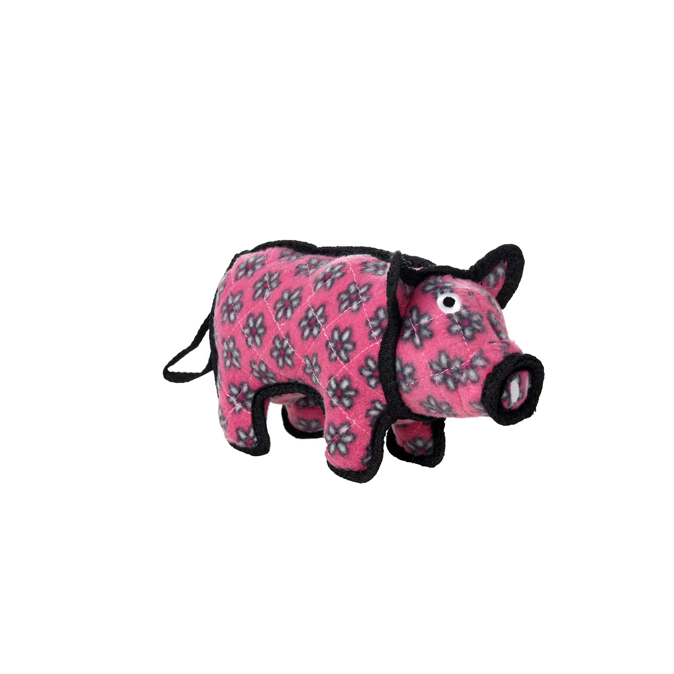 Tuffy-World'S Tuffest Soft Dog Toy -Barnyard Pig-Squeaker- Multiple Layers.Made Durable,Strong & Tough. Interactive Play(Tug, To