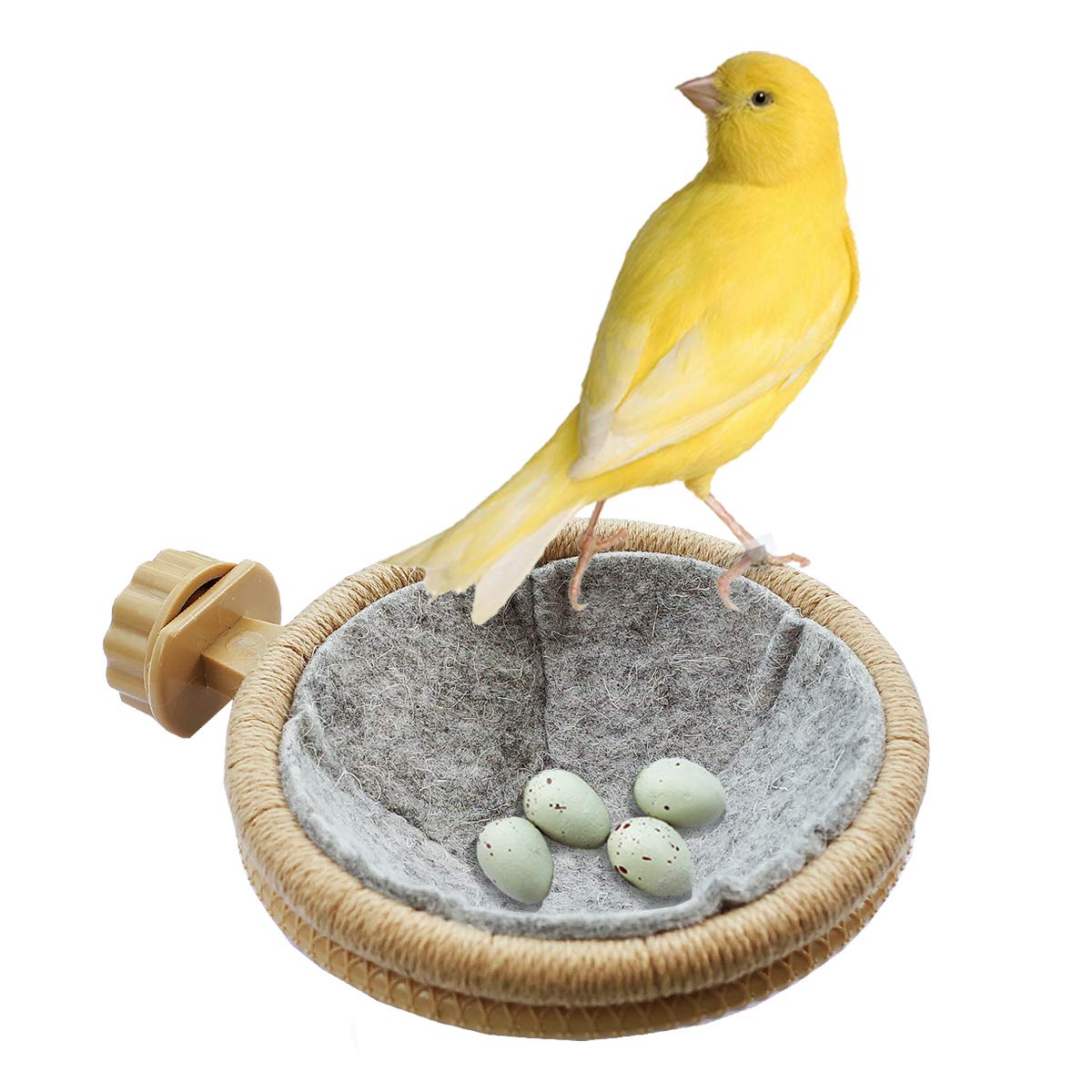 Foiburely Bird Nest Canary Finch Parrot Nest With Felt(4.5 Inches)
