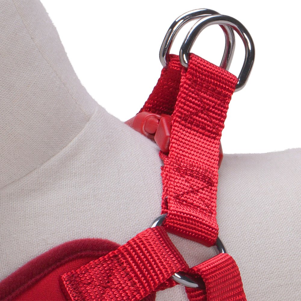 Blueberry Pet 4 Colors Better Basic Dog Harness Vest, Rouge Red, Chest Girth 17' - 21'