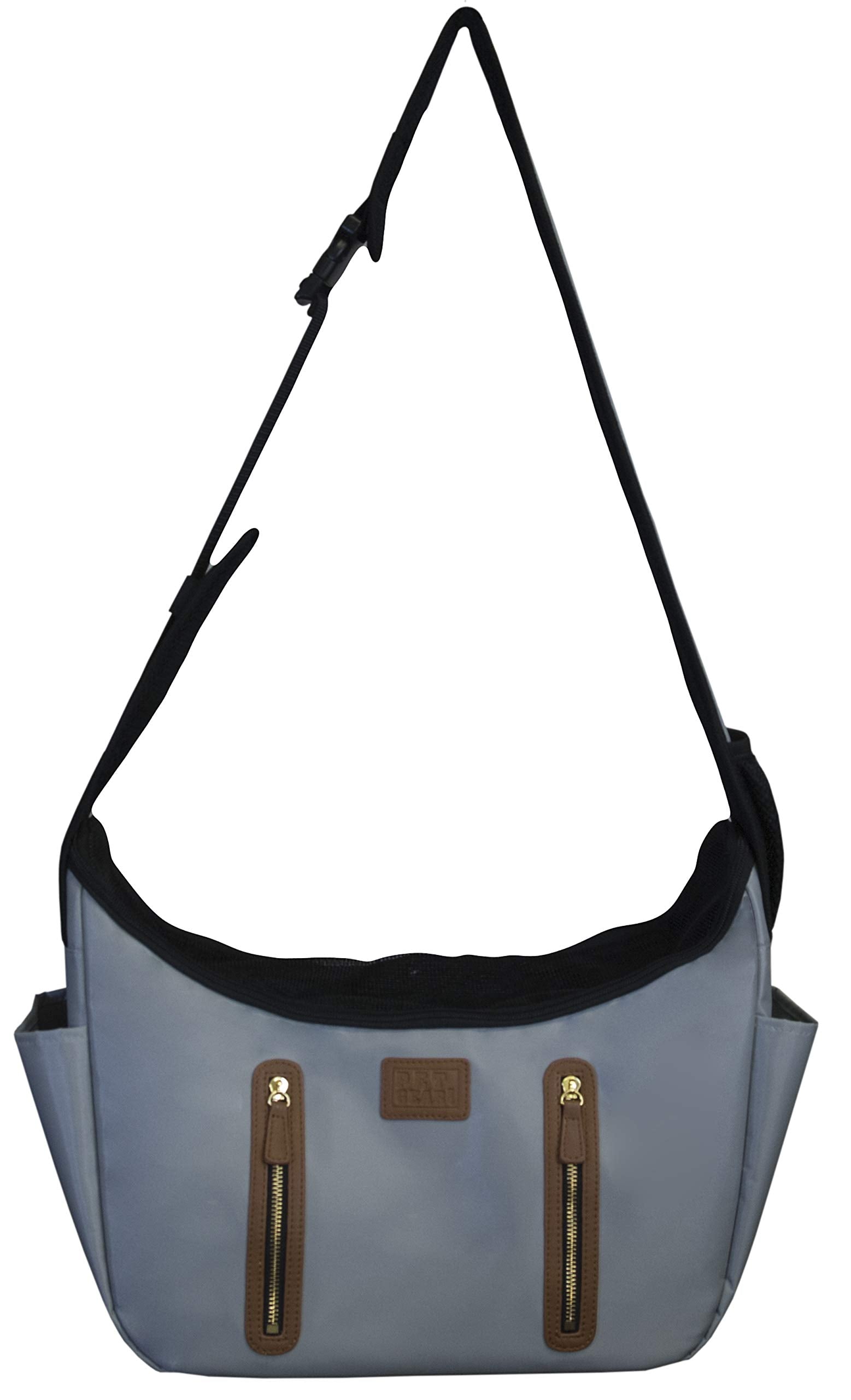 Pet Gear Tote/Sling Carrier For Cats/Dogs, Storage Pocket, Removable Washable Liner, Zippered Top And Mesh Windows, Light Grey