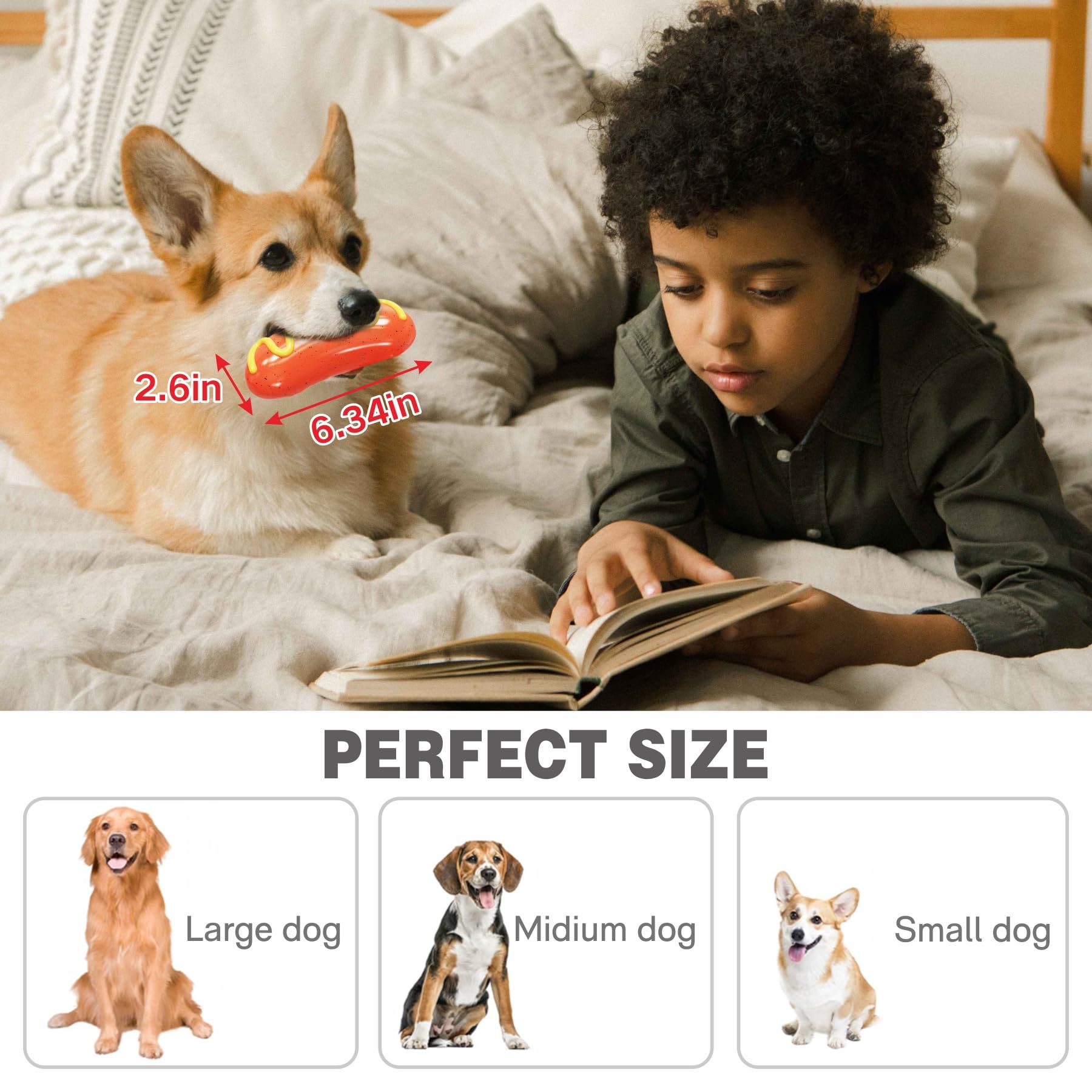 LiuMelinda Dog Chew Toys for Aggressive-Chewers - Indestructible Dog Toy for Aggressive Chewer(2-Pack)