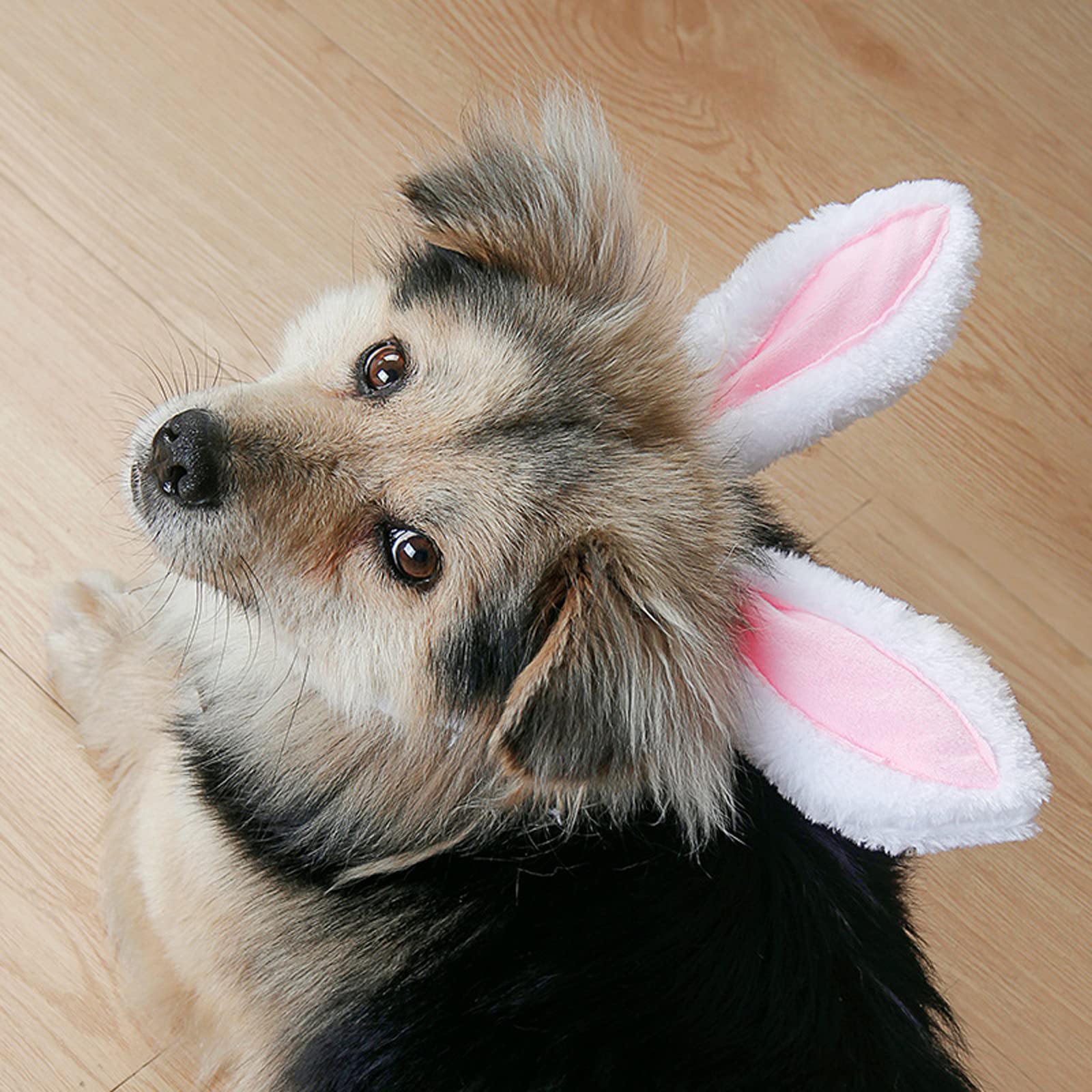 Yuyeran Christmas Pet Headband Fluffty Bunny Ears Headband Easter Party Puppy Headwear Supplies For Cat Dog (S)