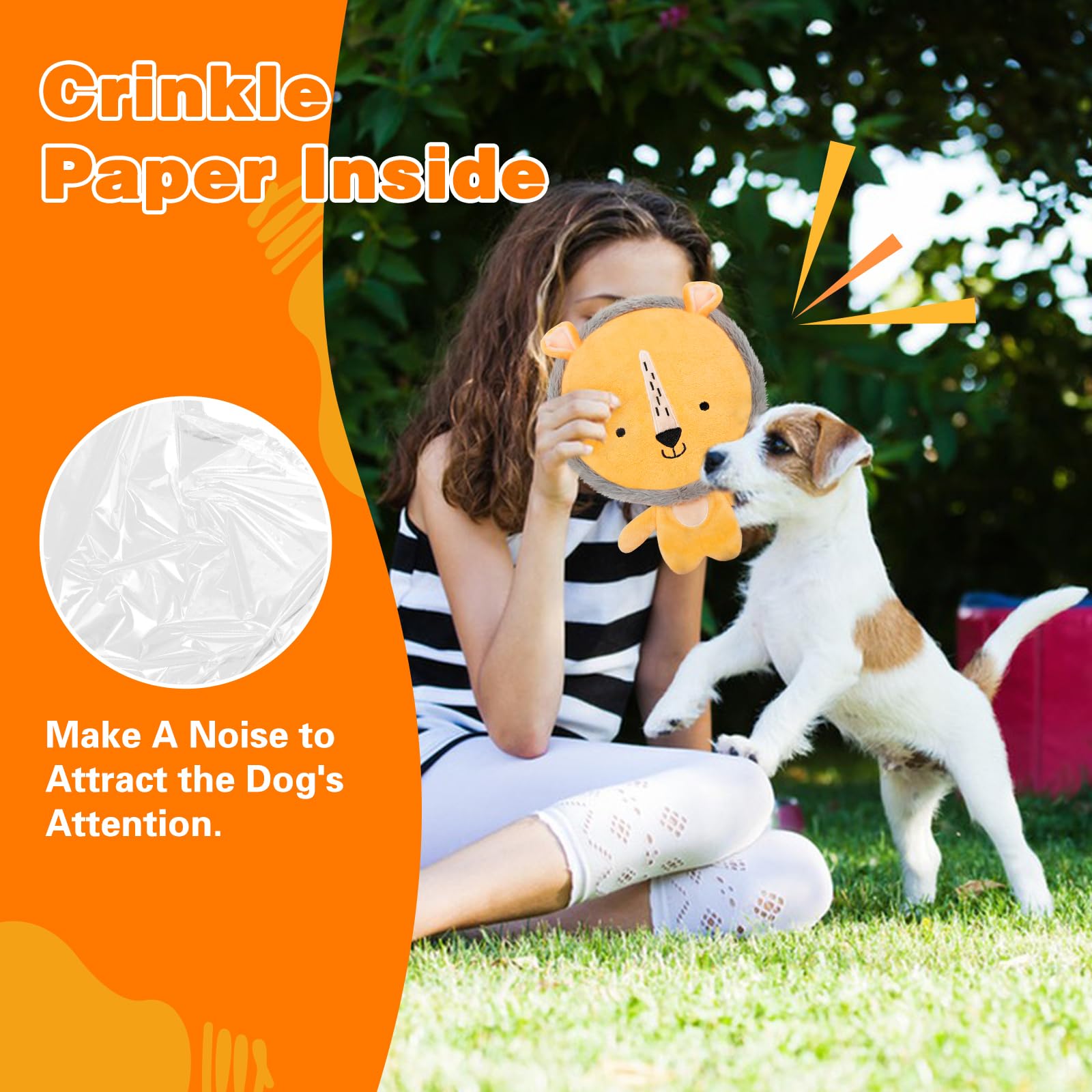 Lepawit Dog Toys With Super Loud Squeaker & Crinkle Paper, Interactive Squeaky Dog Toys For Small And Medium Dogs