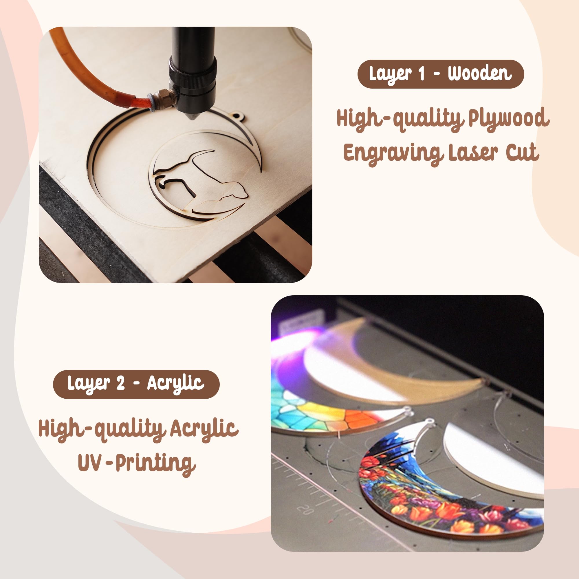 6' Beagles Dog Memorial Suncatcher Personalized Name Dog Breed Pet Ornament Window Car Hanging Sympathy Gift For Loss Of Pet Pa