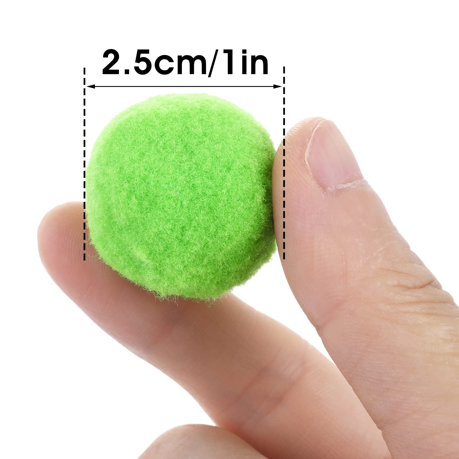 Molain Large Cat Toy Balls, Soft Cat Balls 1Inch Kitten Pom Poms Ball Cat Play Toy (50 Pcs)