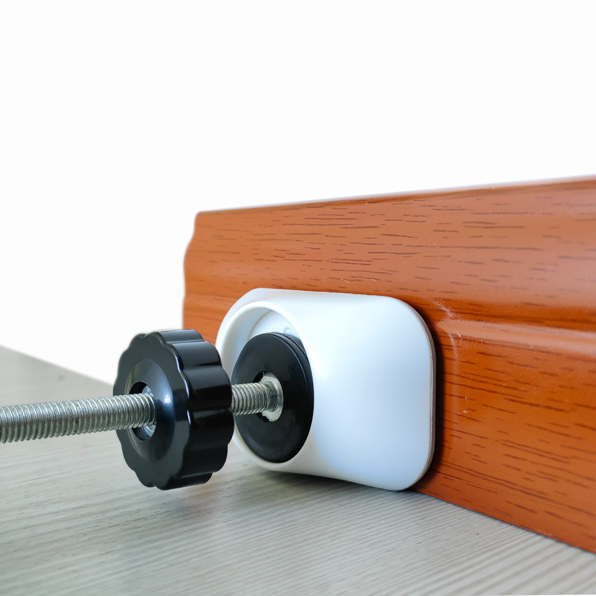 Baby Gate Extender Wall Protector - Pressure Mounted Gates Extension Kit Extends 1.1-3.5 Inches Child Safety Gates And Protect Walls & Doorways From Pet & Dog Gates - Work On Stairs (White)