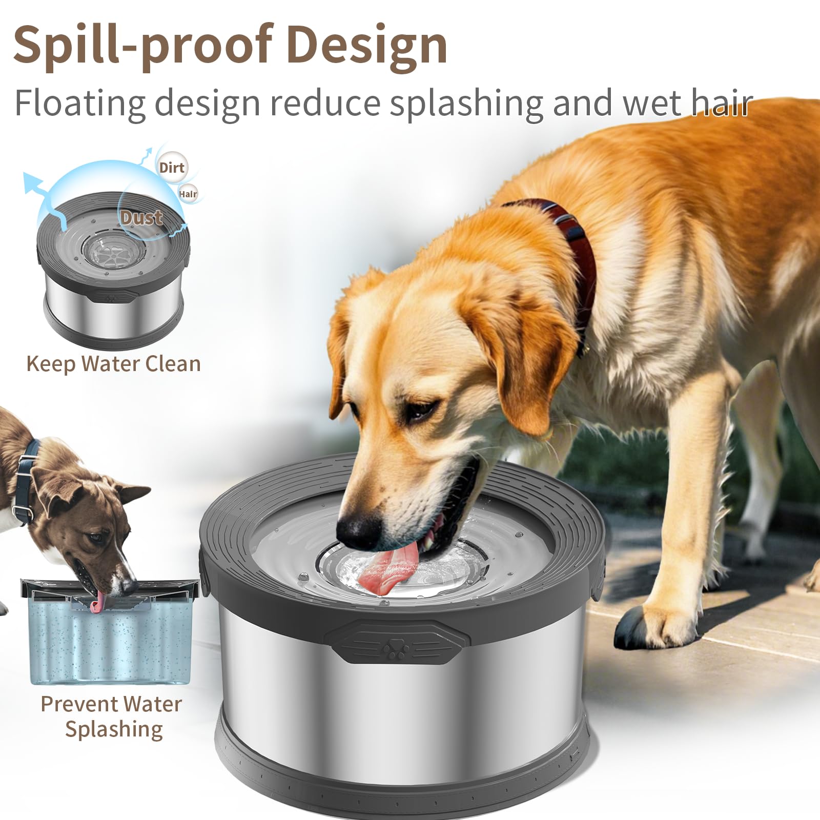 11L Dog Water Bowl