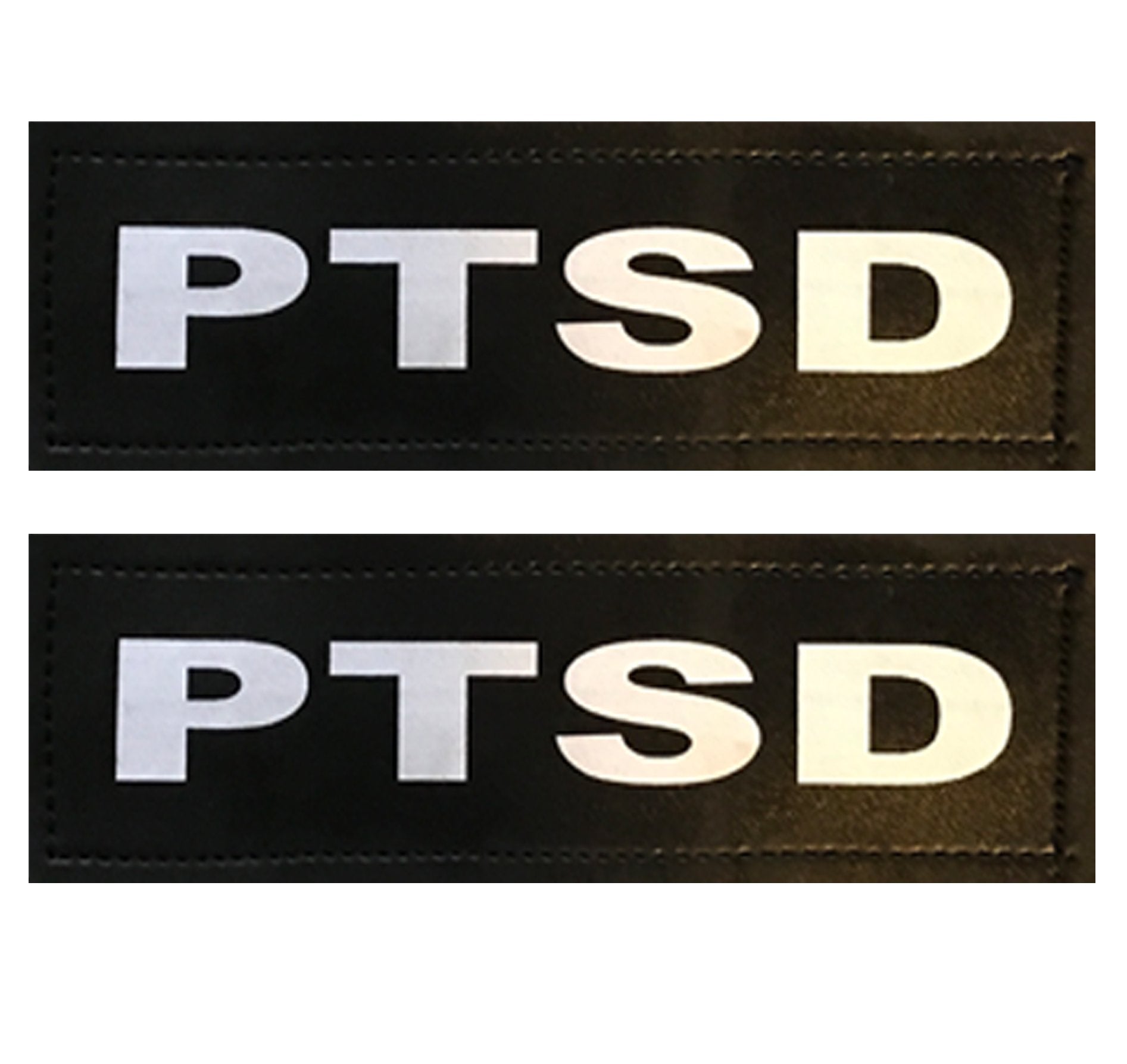Ptsd - (2) Ptsd Patches For Service & Non-Service Dogs (Xxs - Med)