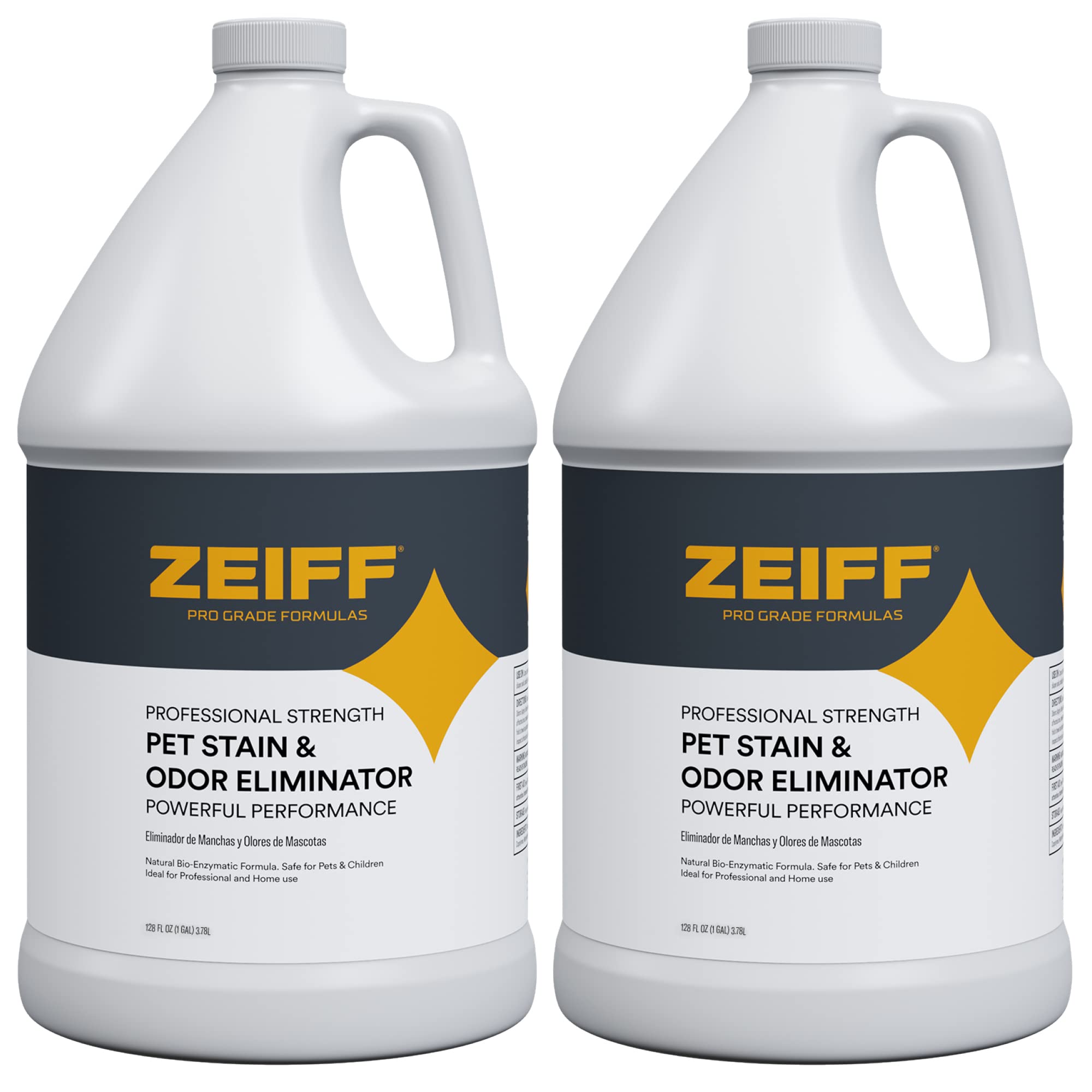 Zeiff Pet Stain and Odor Remover - Pet Odor Eliminator for Home and Professional Use - Pet Urine Enzyme Cleaner to Break Up Toug