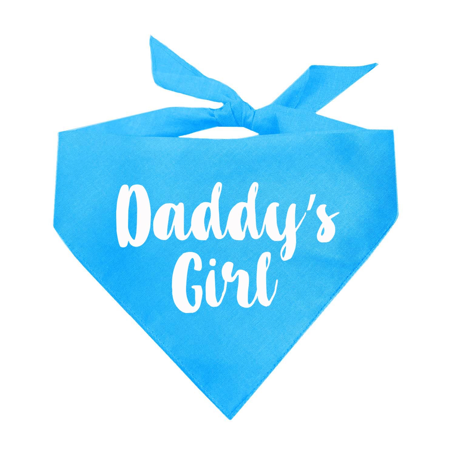 Daddy'S Girl Father'S Day Dog Bandana (Turquoise, Xs 5)