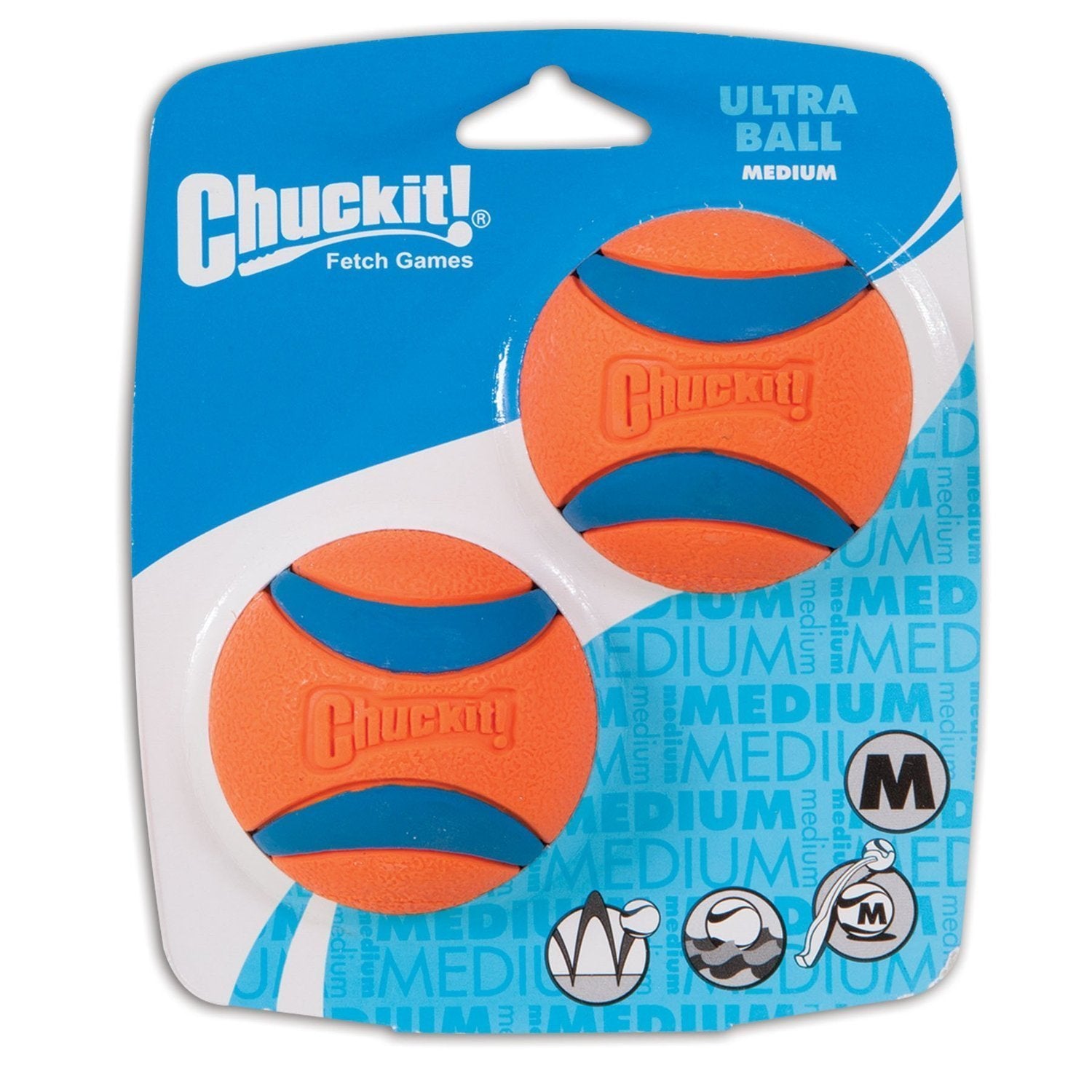 (6 Pack) Chuckit Medium Ultra Balls 2.5-Inch (Each Pack Contains 2 Balls / 12 Balls Total)
